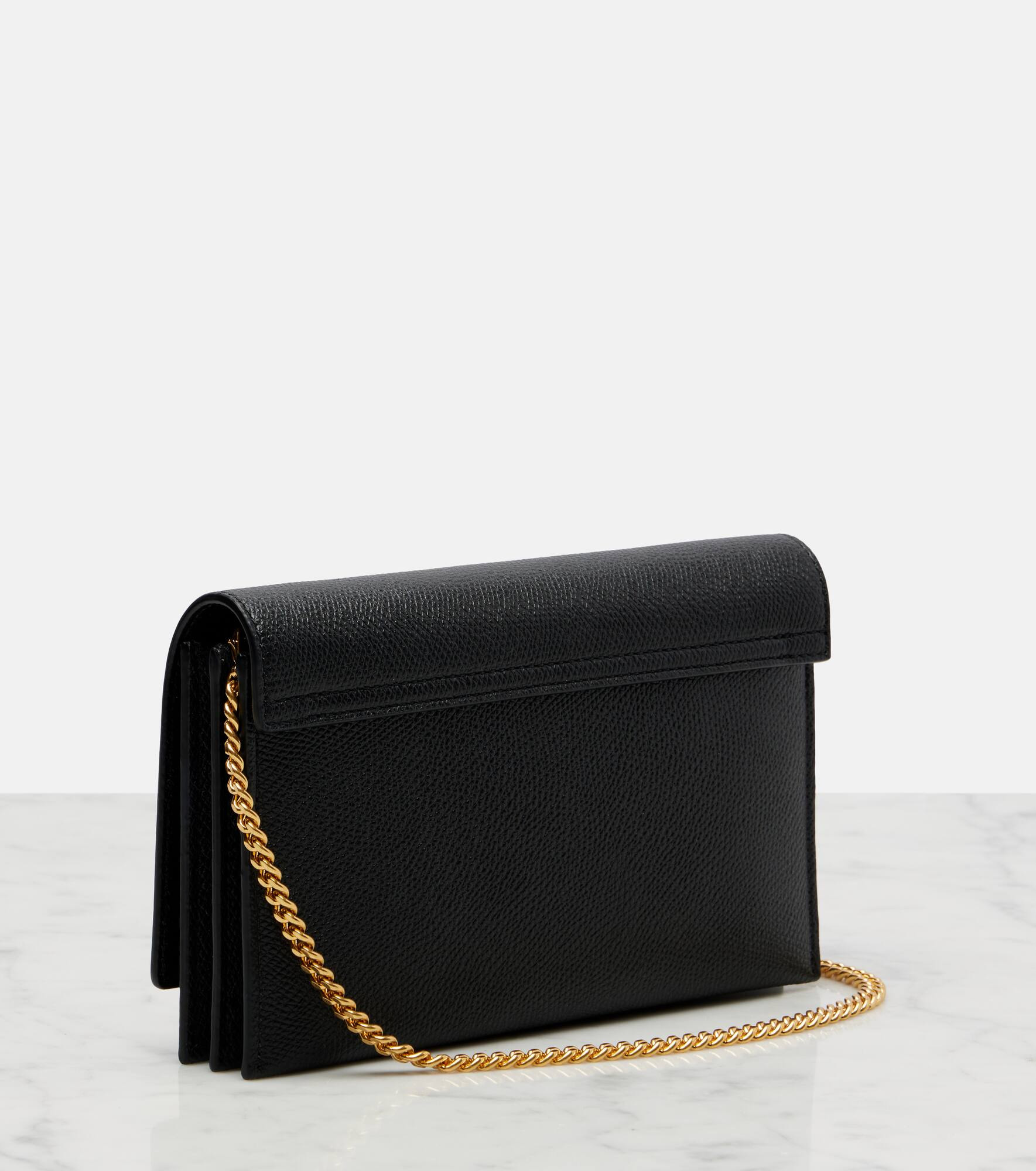 VLogo Signature Mini leather crossbody bag - 4