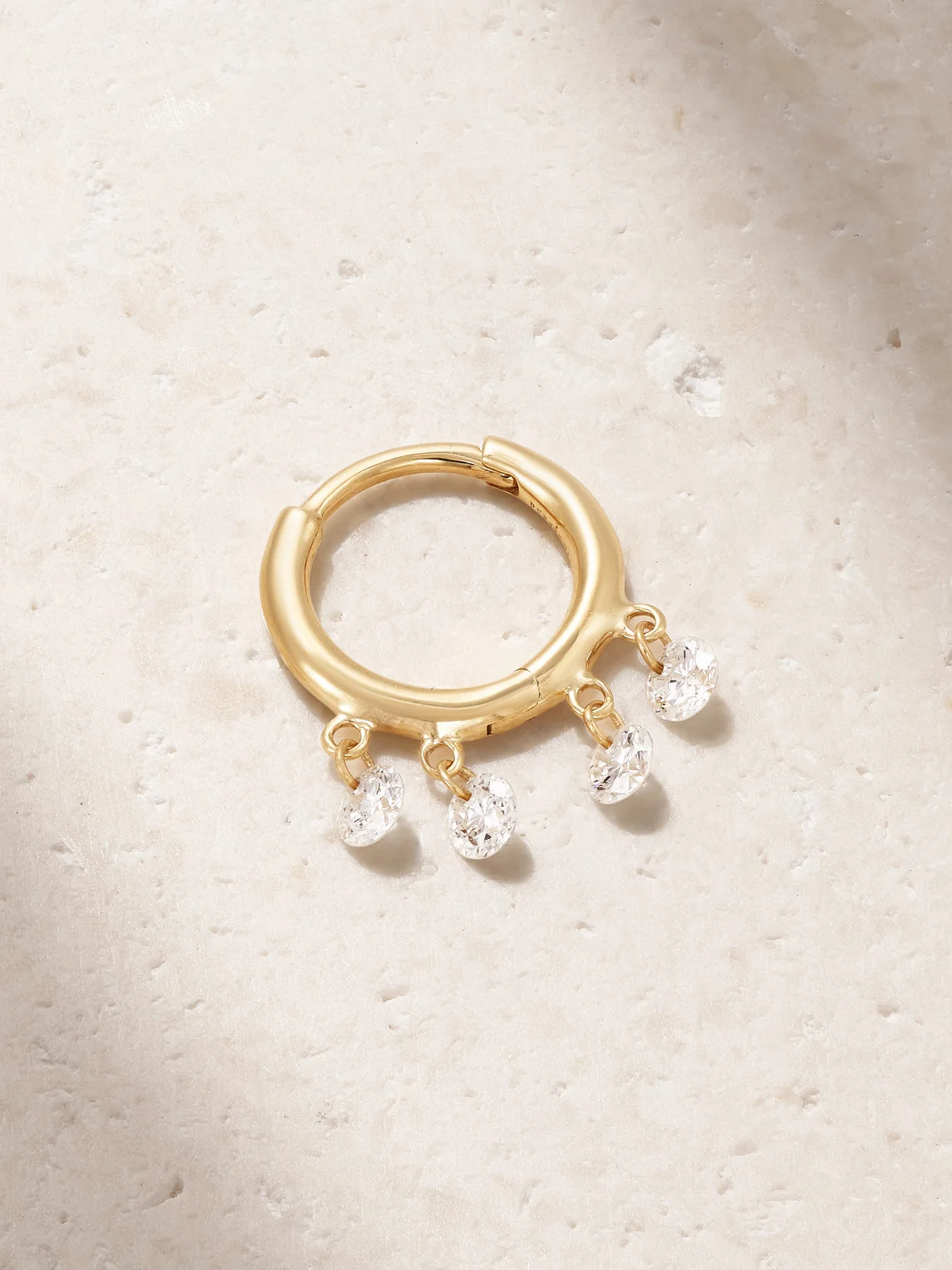 Bohème 18-karat Gold Diamond Single Hoop Earring - 1