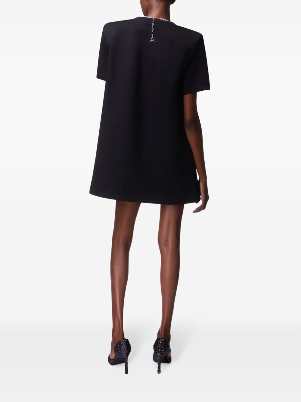 butterfly-charm shirt dress - 5