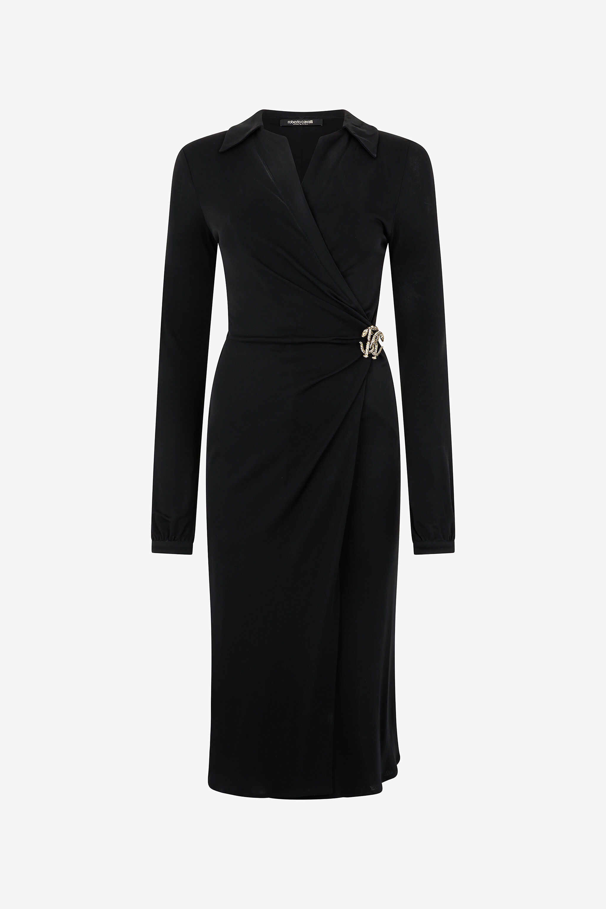Midi Dress With Mirror Snake Monogram - 1