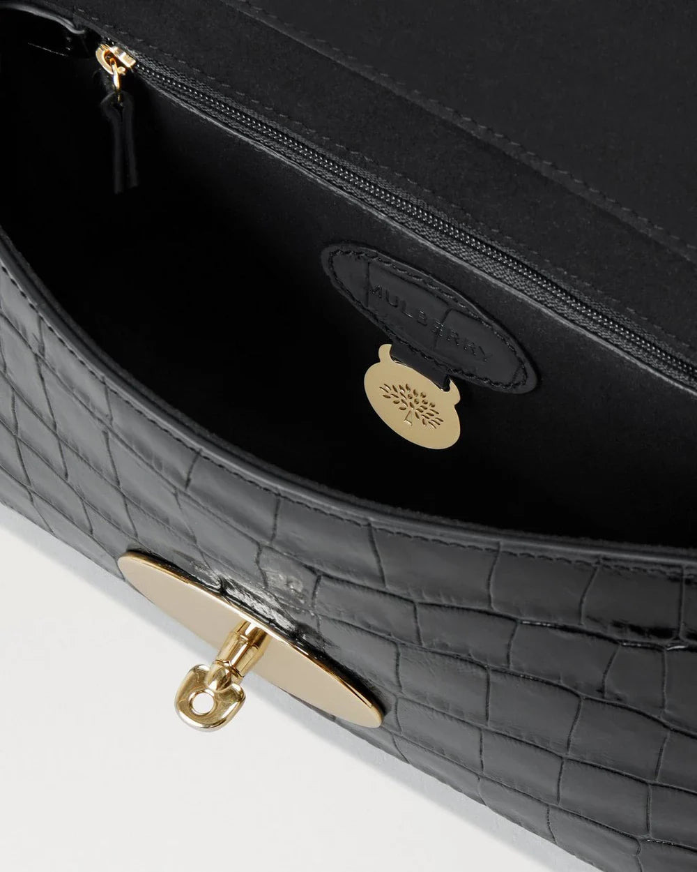 Lily Black Shiny Small Croc - 4