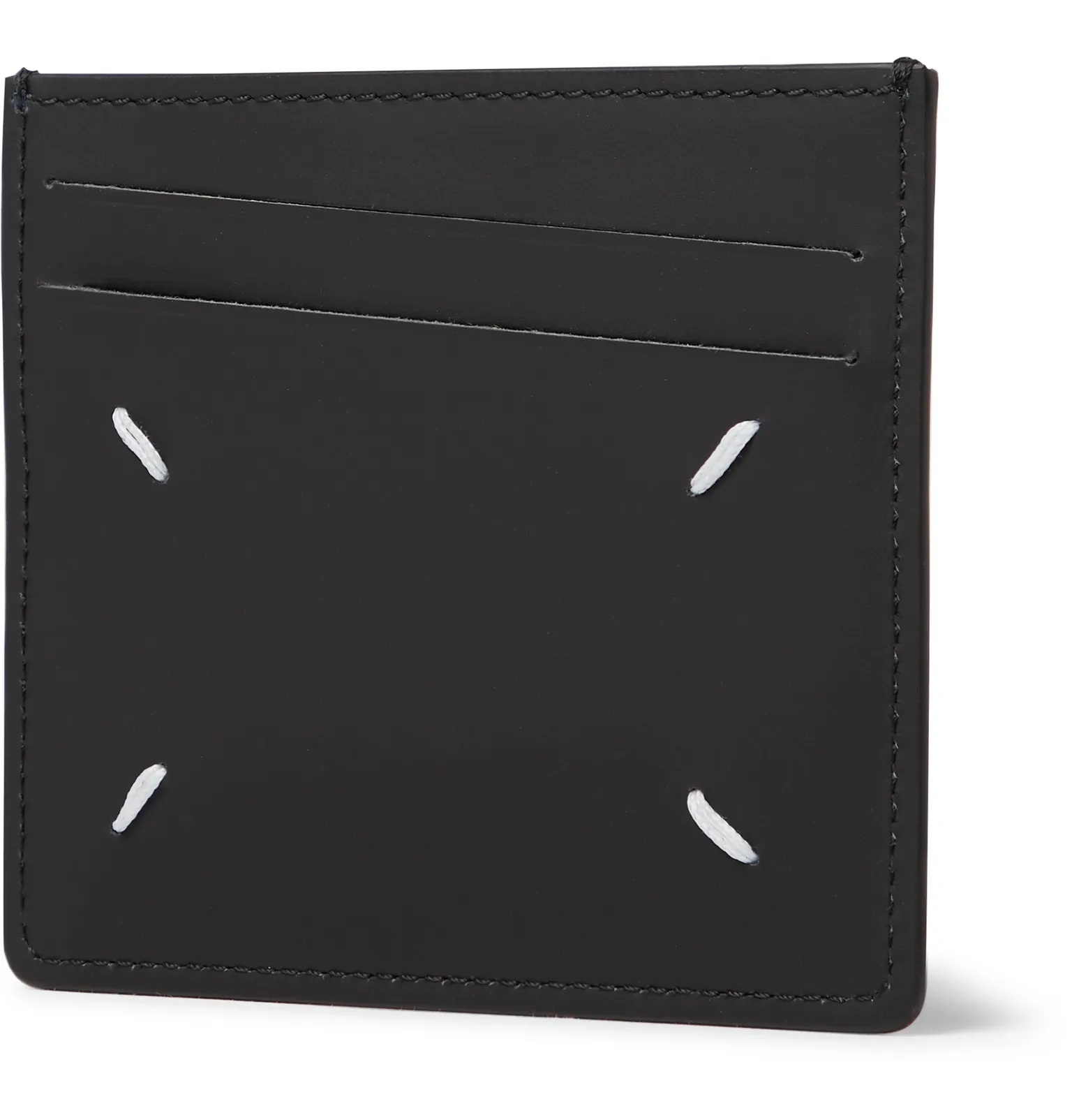 Colour-Block Leather Cardholder - 3