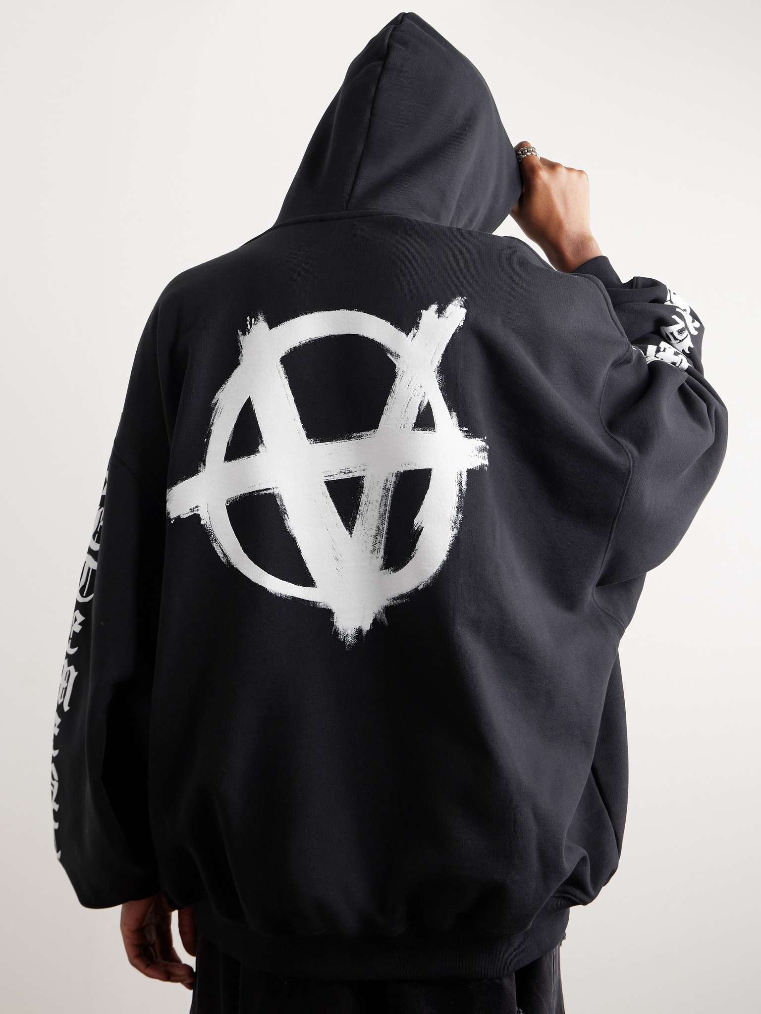 Logo-Print Cotton-Jersey Hoodie - 3