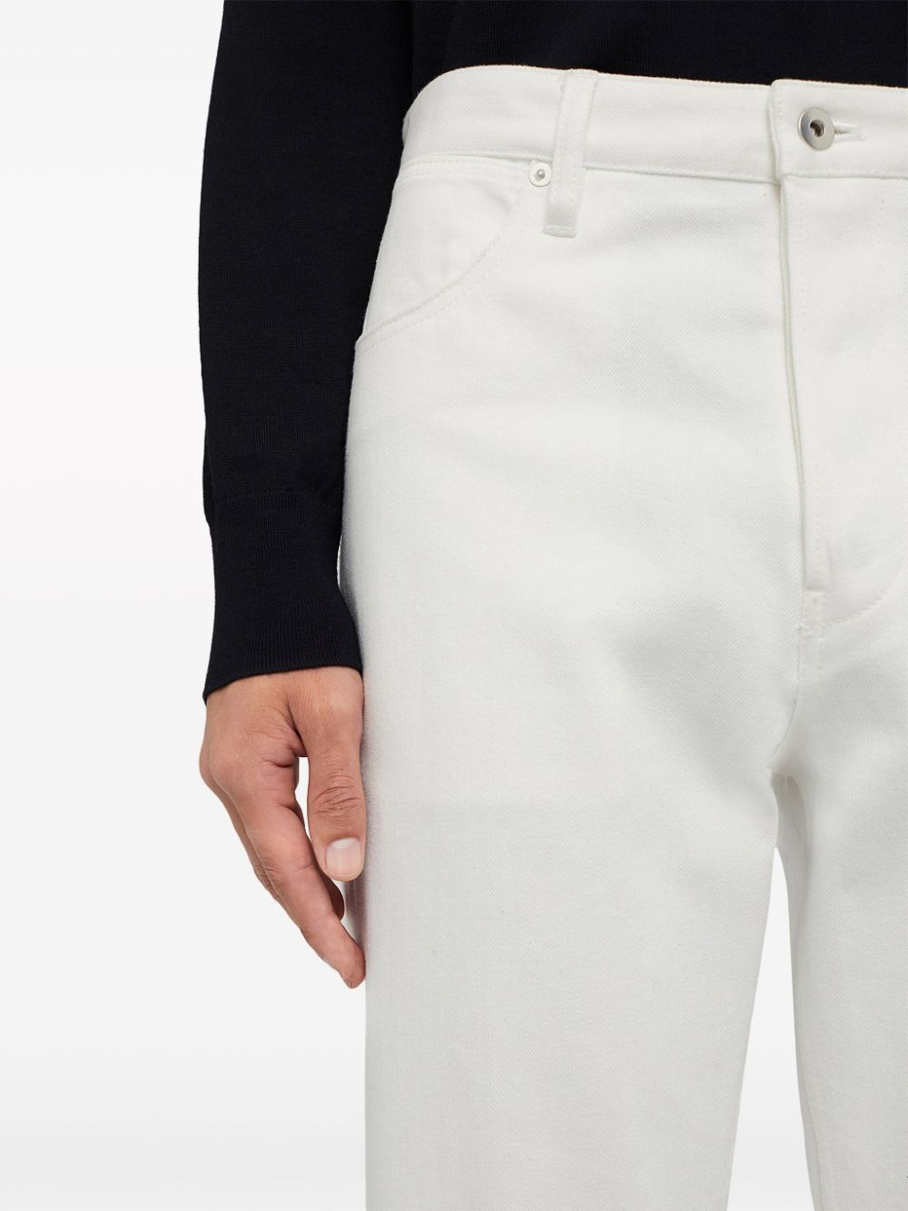 mid-rise straight-leg jeans - 4