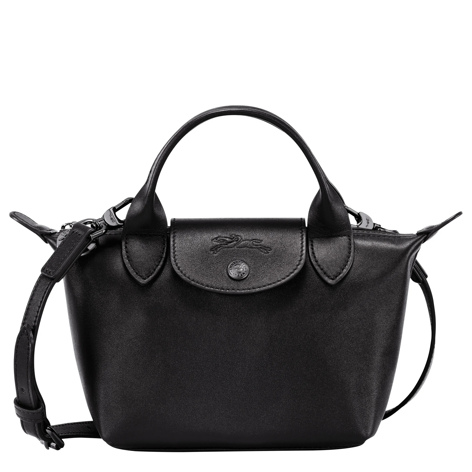 Le Pliage Xtra XS Handbag Black - Leather - 1