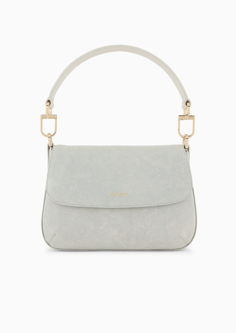 Denim Collection la Prima Soft small denim baguette bag 1