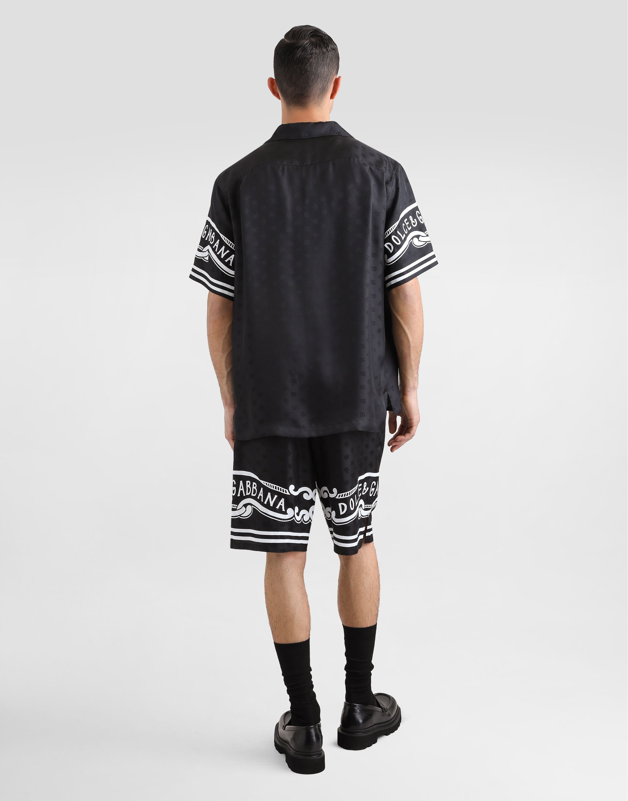 Silk shorts with bandanna-print details - 3