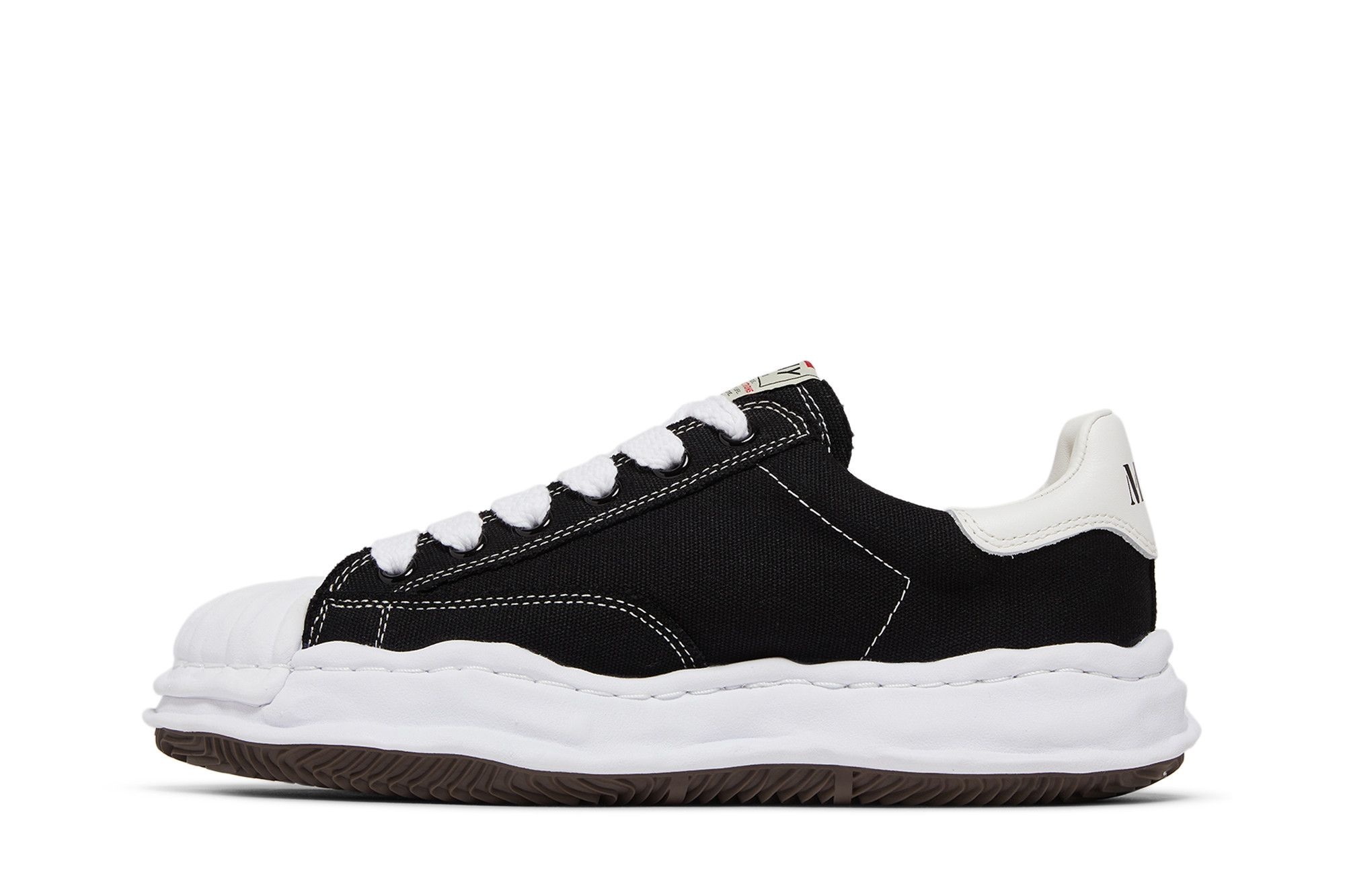 Maison Mihara Yasuhiro Blakey OG Sole Canvas Low 'Black White' - 3