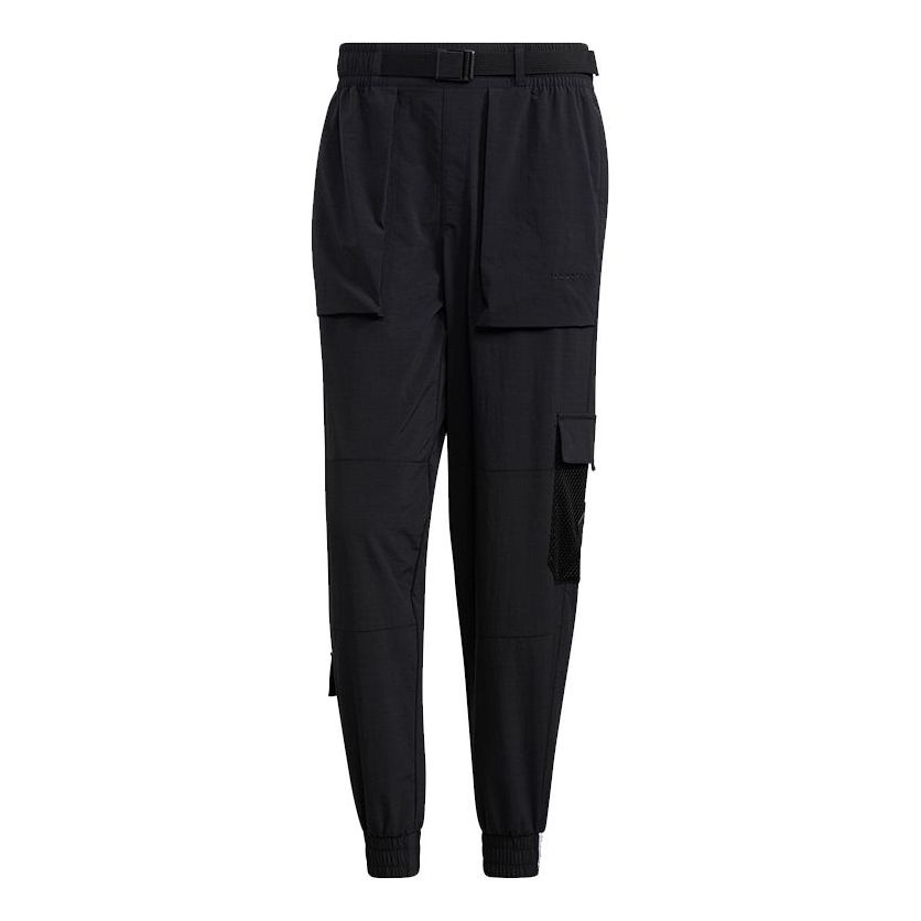 Men's adidas neo Cg Tp1 Multiple Pockets Athletics Sports Bundle Feet Black Pants HE7942 - 1