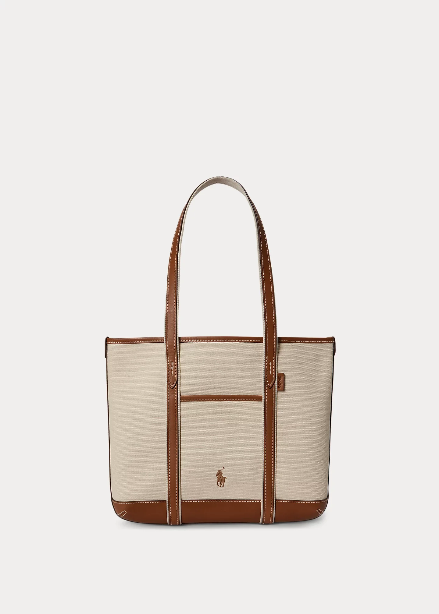 Cotton Canvas Small Shopper Tote - 1