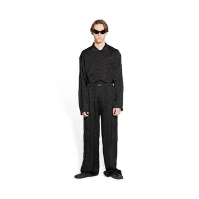 BALENCIAGA Men's Bb Monogram Pyjama Pants in Black outlook