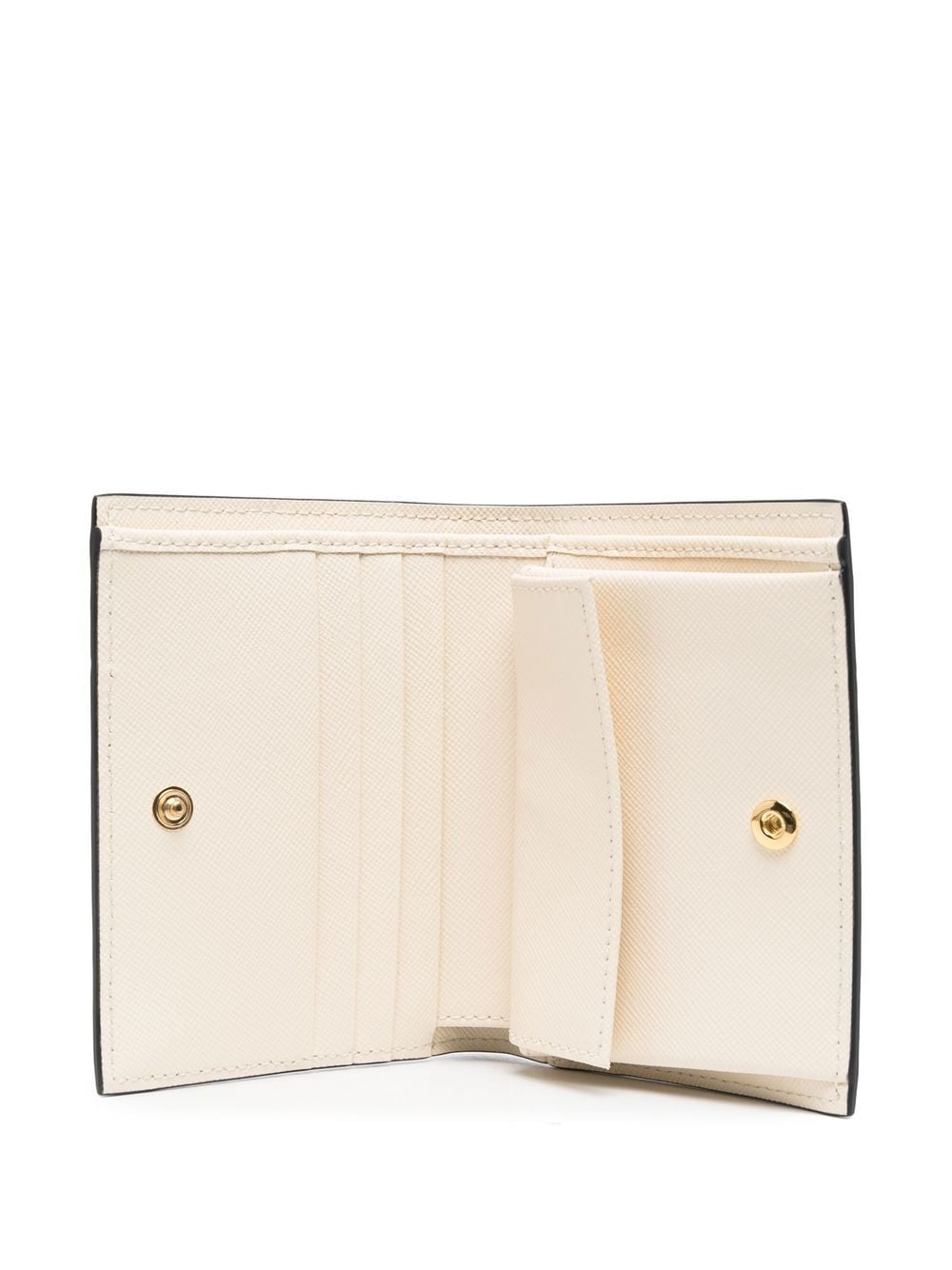 colour-block leather wallet - 3