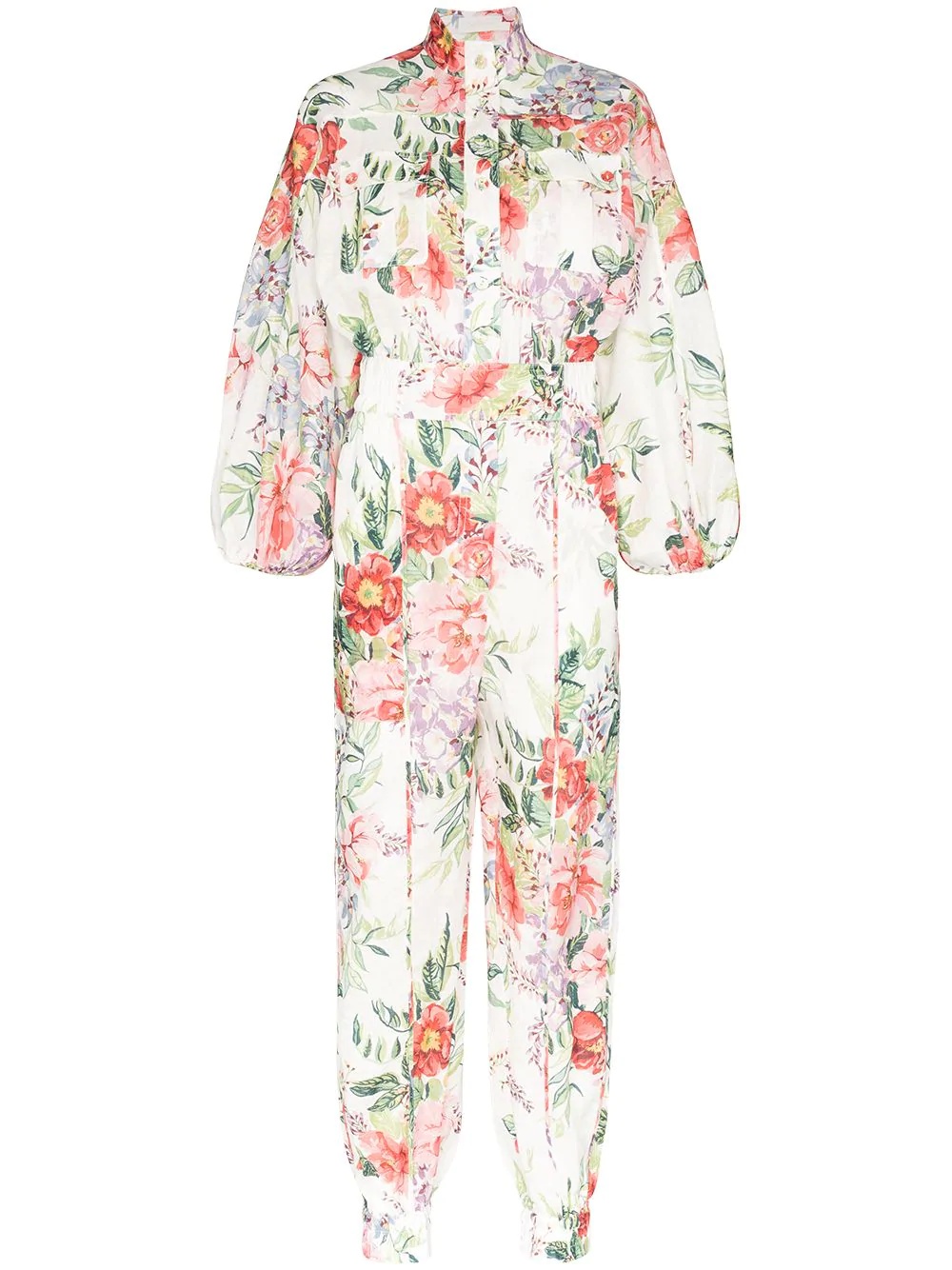 Bellitude floral-print jumpsuit - 1