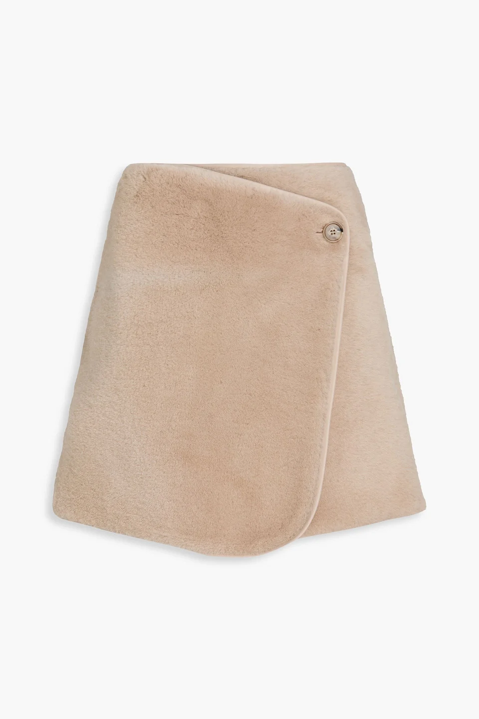Chani shearling mini wrap skirt - 1
