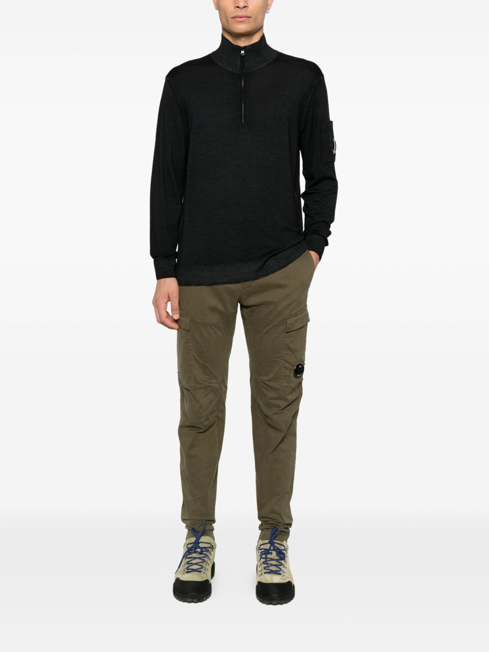 cargo pocket-detail trousers - 2
