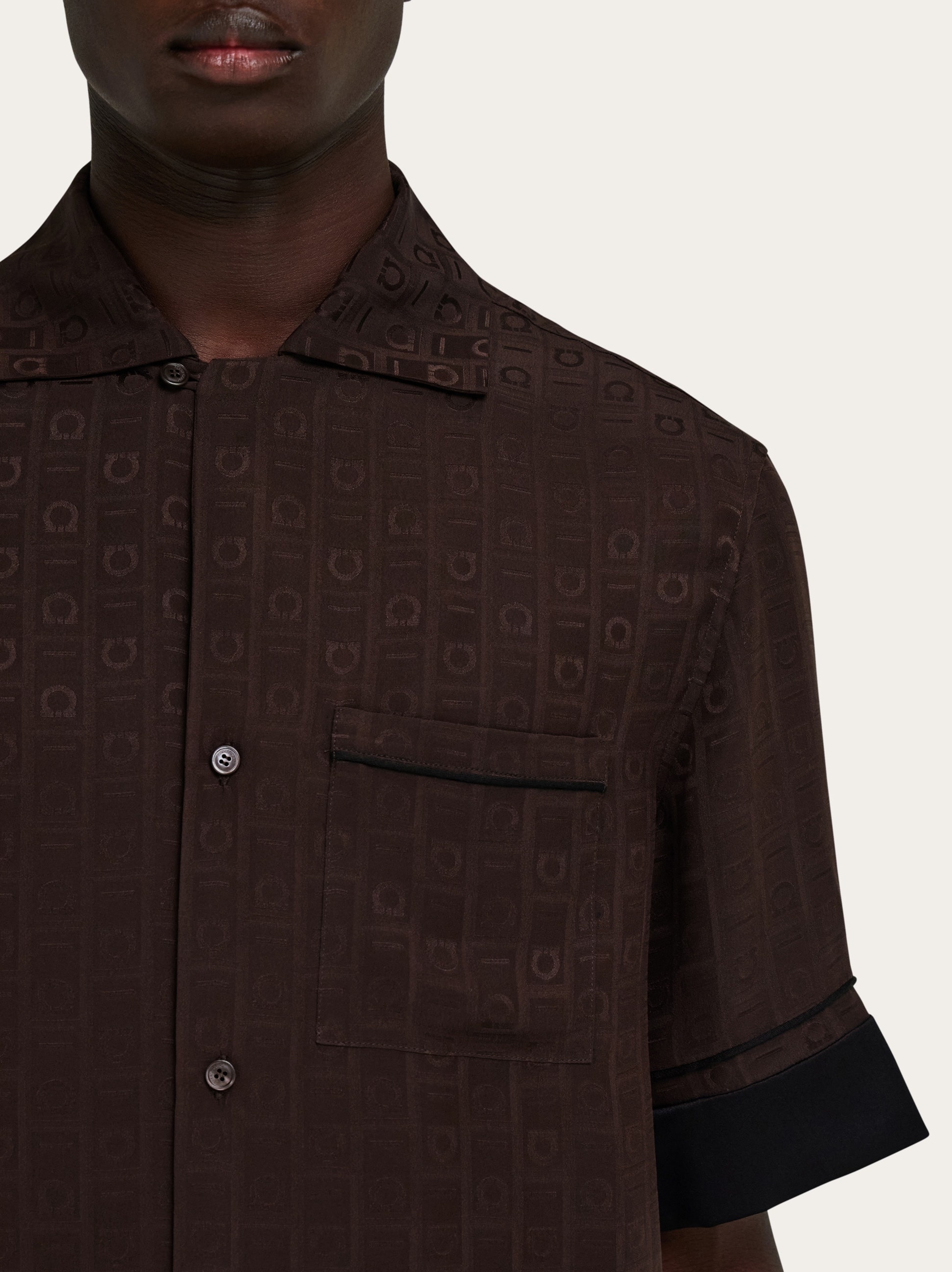 Ferragamo Monogram short sleeve shirt - 5