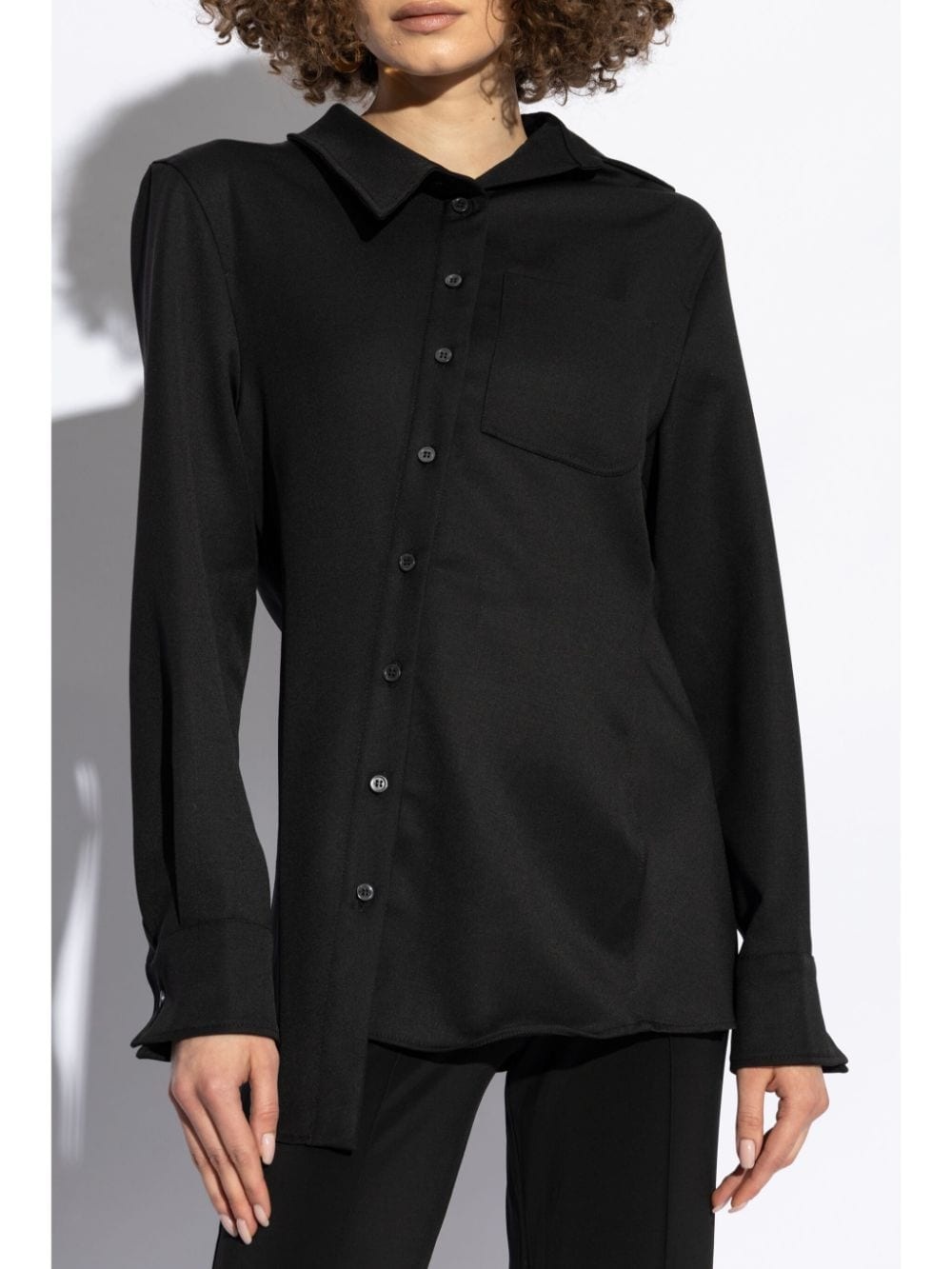 asymmetric long-sleeve shirt - 3