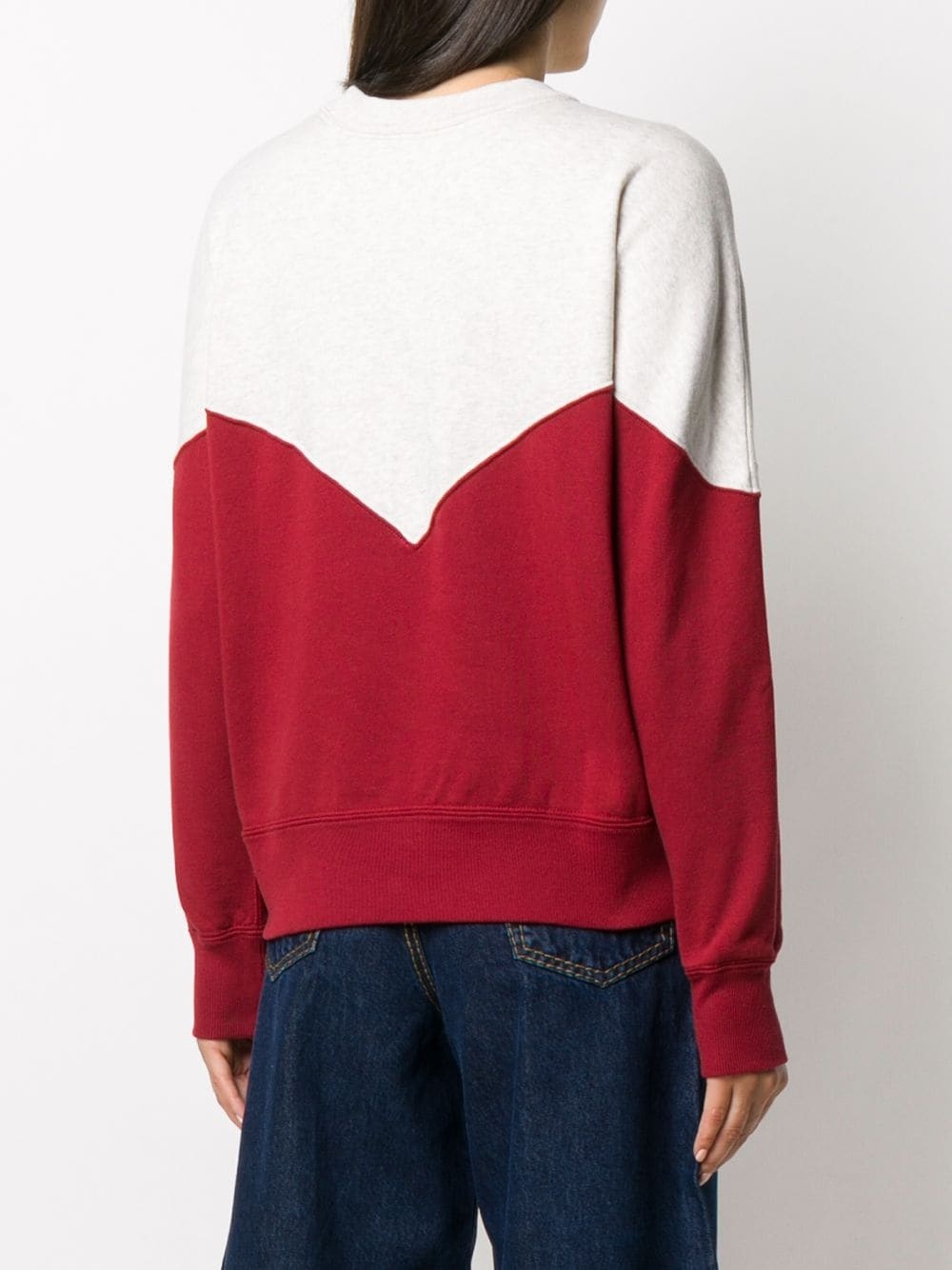 Houston logo-print colour-block sweatshirt - 4