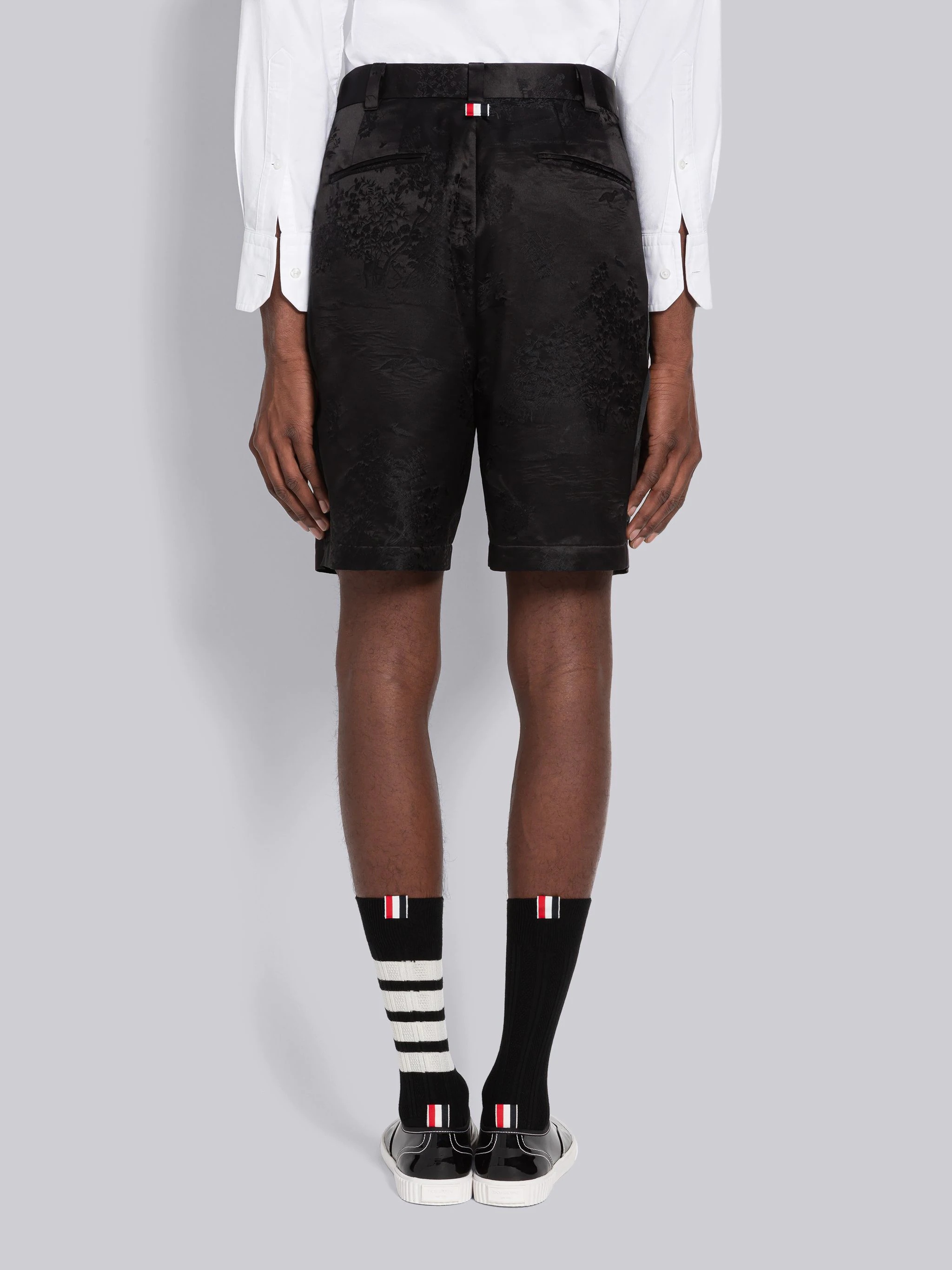 Toile Jacquard Unconstructed Straight Leg Short - 3