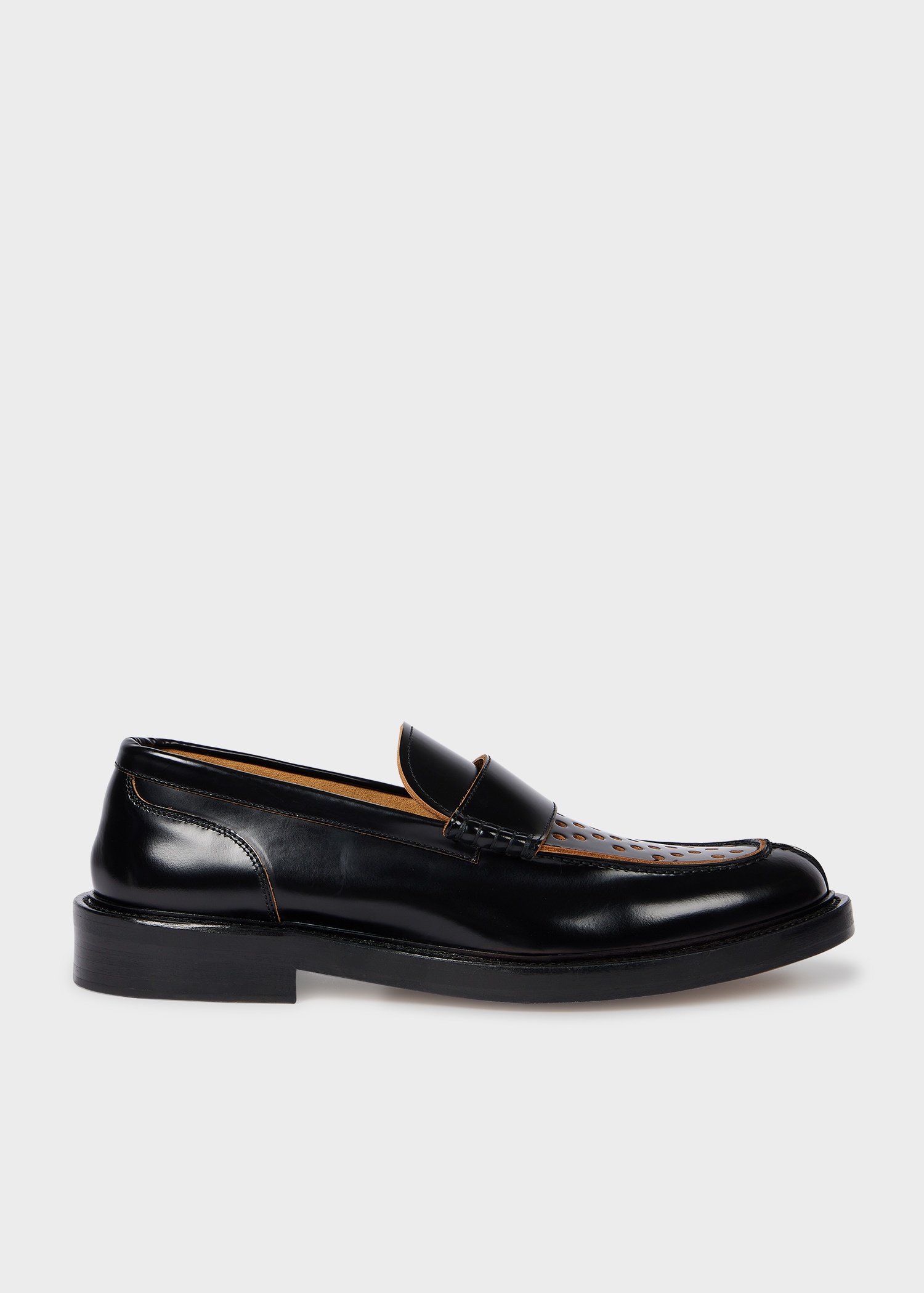 Black Leather 'Rossini' Loafers - 1