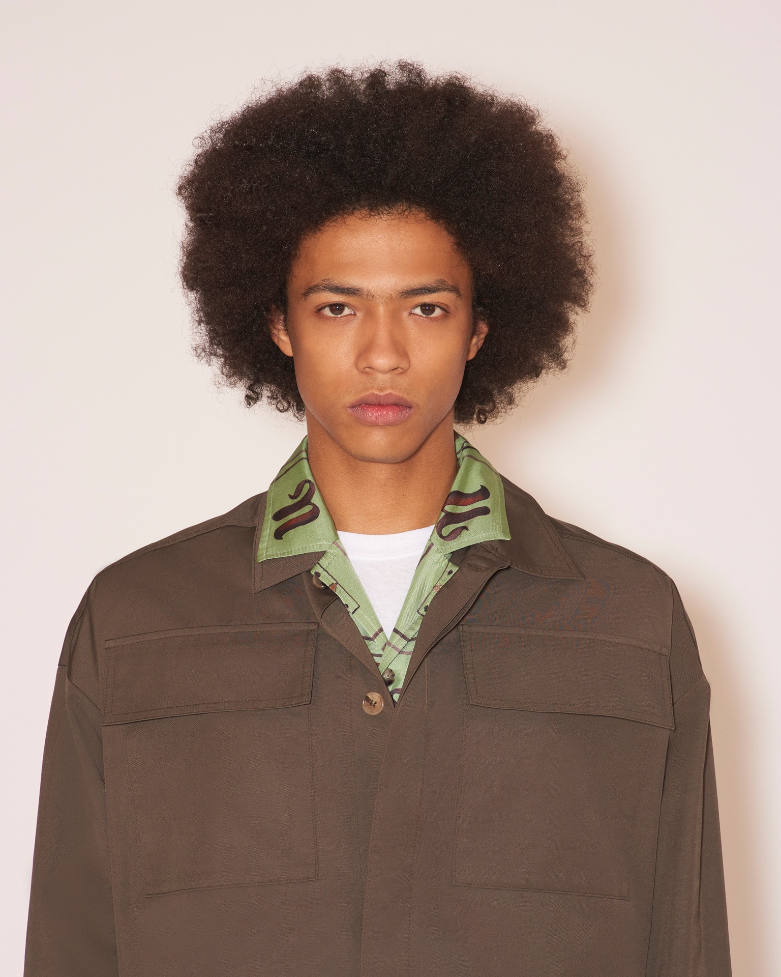 BENO - Tech twill box-fit jacket - Soil - 5
