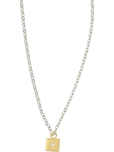 Marni Necklace With Die Shaped Pendant Jewels Gold outlook