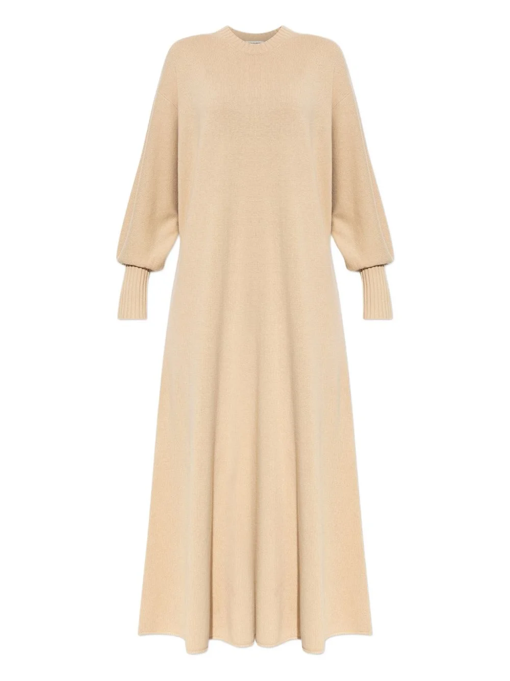 Liv ribbed puff-sleeve maxi dress - 1