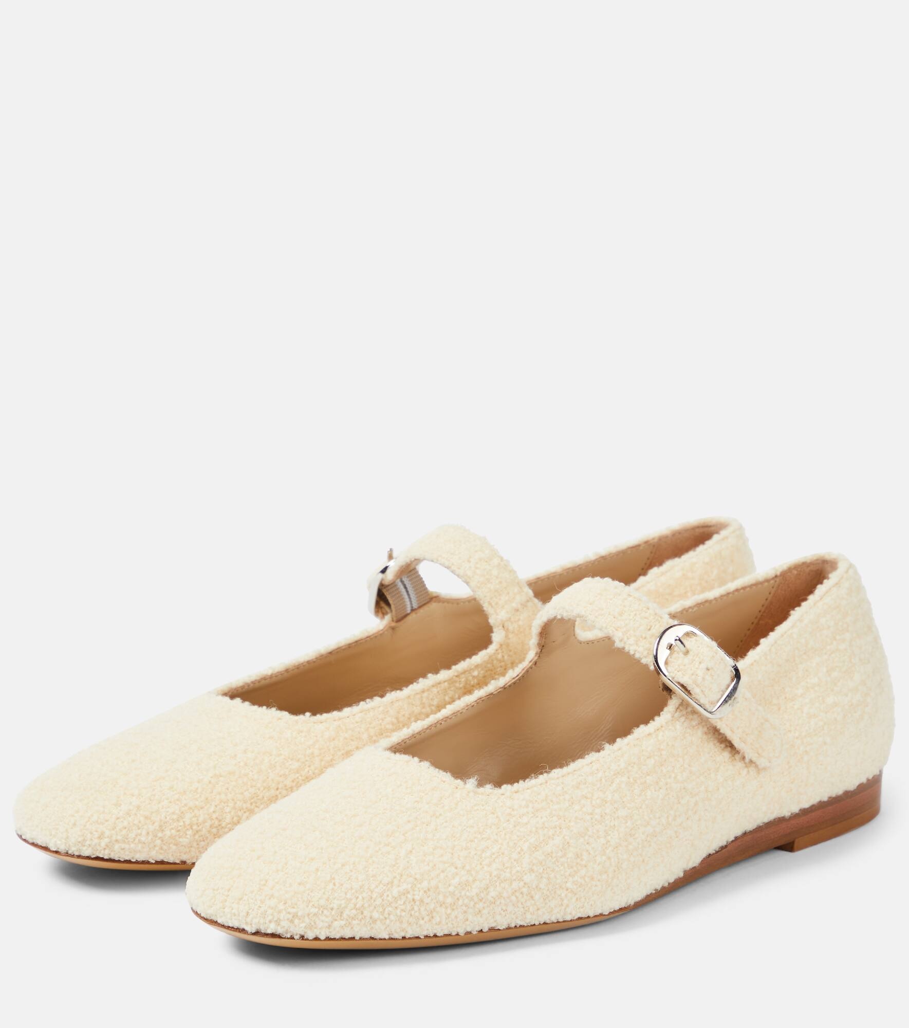 Canvas Mary Jane flats - 5