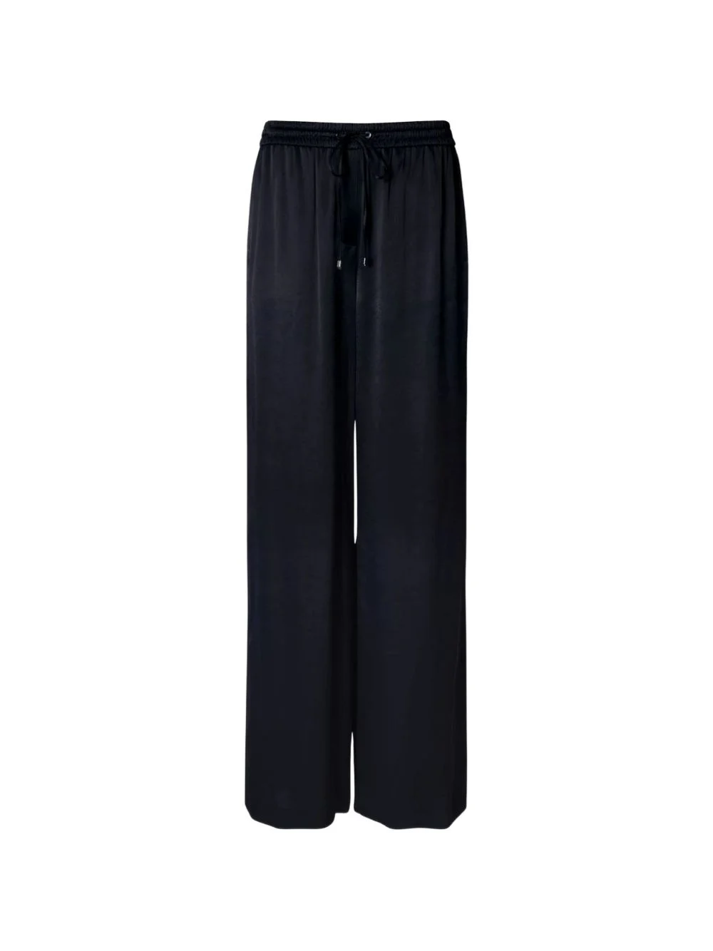 elastic-waist straight trousers - 1