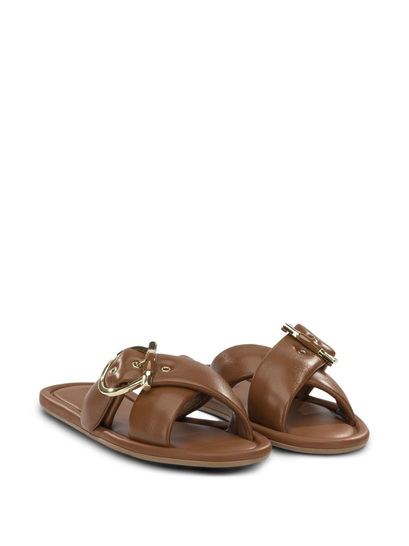 FERRAGAMO Elyzia buckle-detail crossover sandals outlook