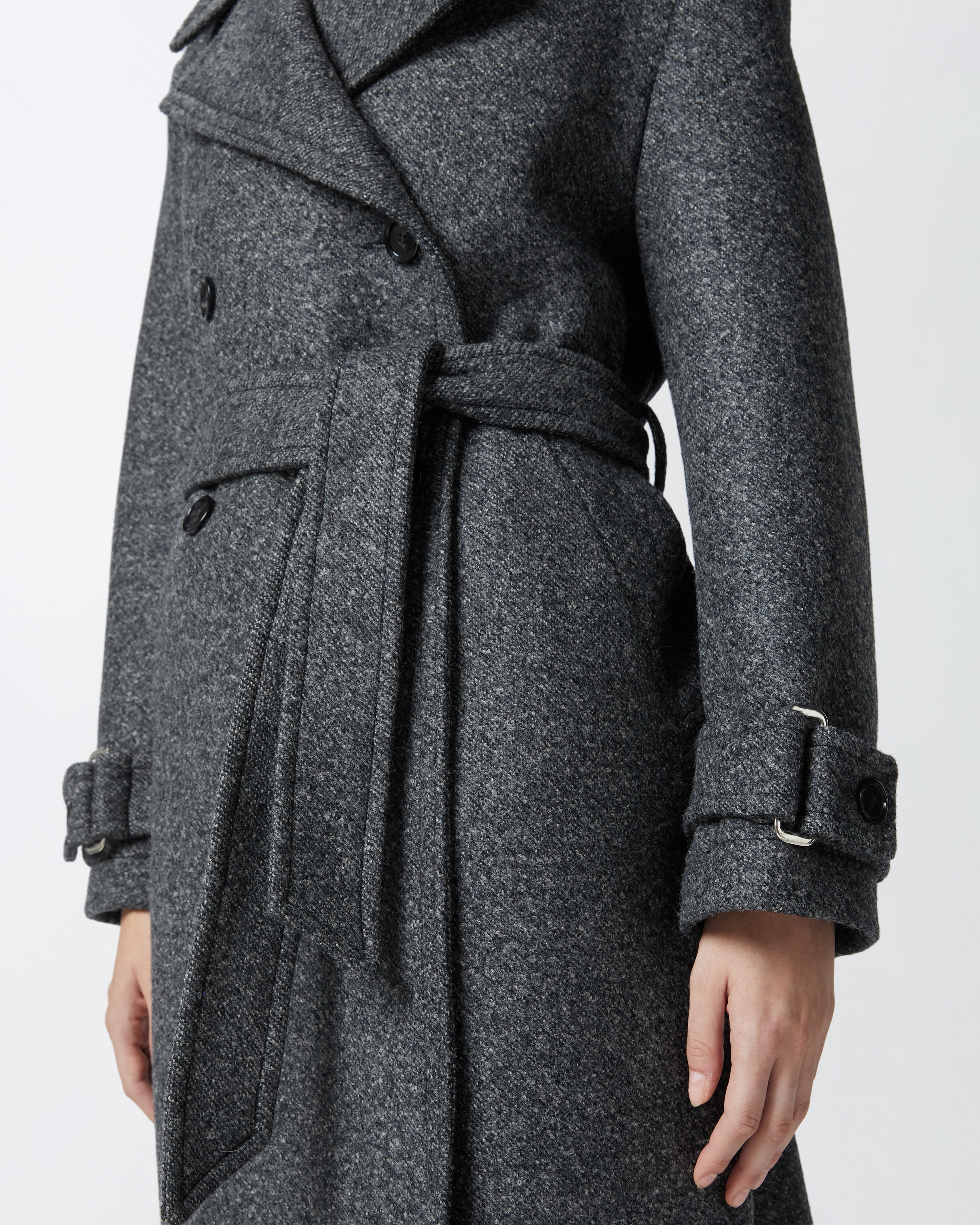 TRENCH COAT WITH BELT - 5