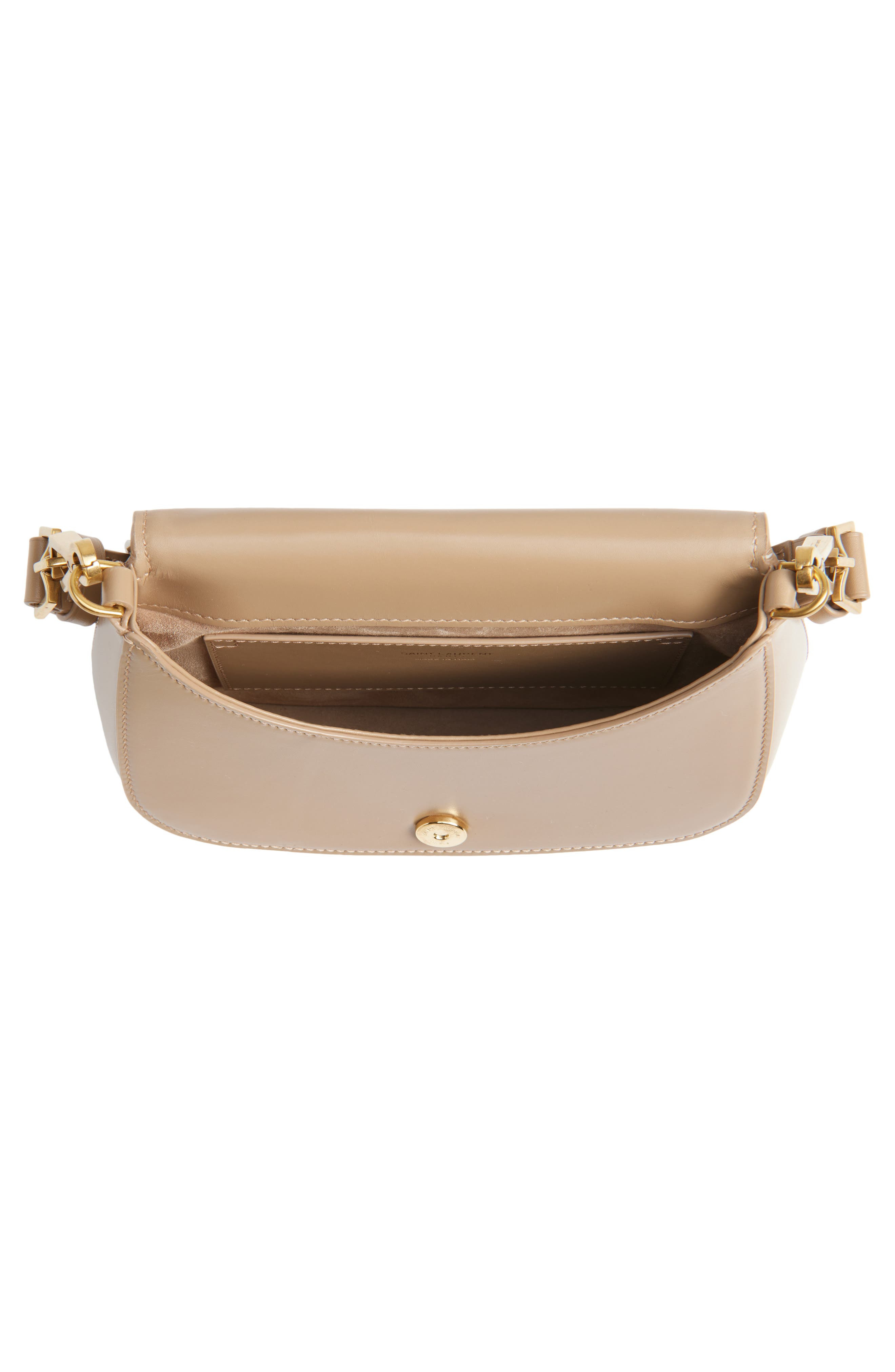 Saint Laurent Mini Voltaire Box Leather Top Handle Bag in Toffee at Nordstrom - 4