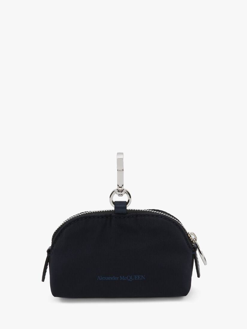 Mcqueen Graffiti Small Zip Pouch in Navy - 3