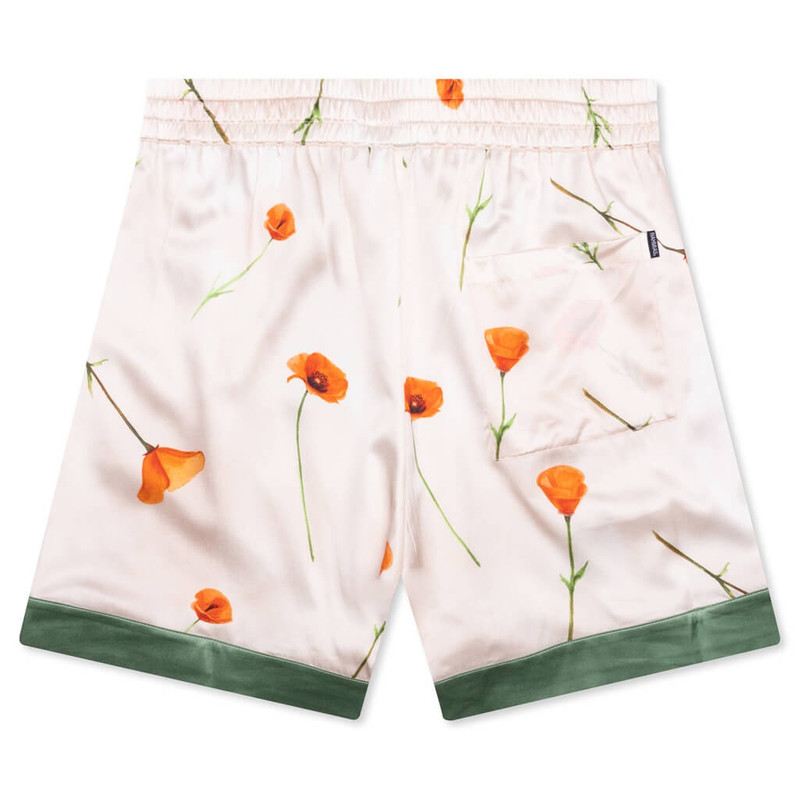 NAHMIAS COLOR BLOCK SILK SHORTS - POPPY IVORY outlook