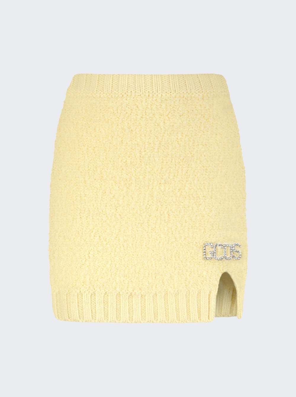 Hairy Mini Skirt Yellow - 1