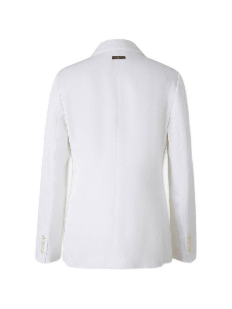 PESERICO double-breasted chest-pocket blazer outlook