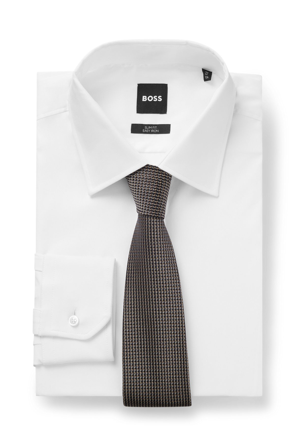 SILK TIE WITH MICRO PATTERN - 3