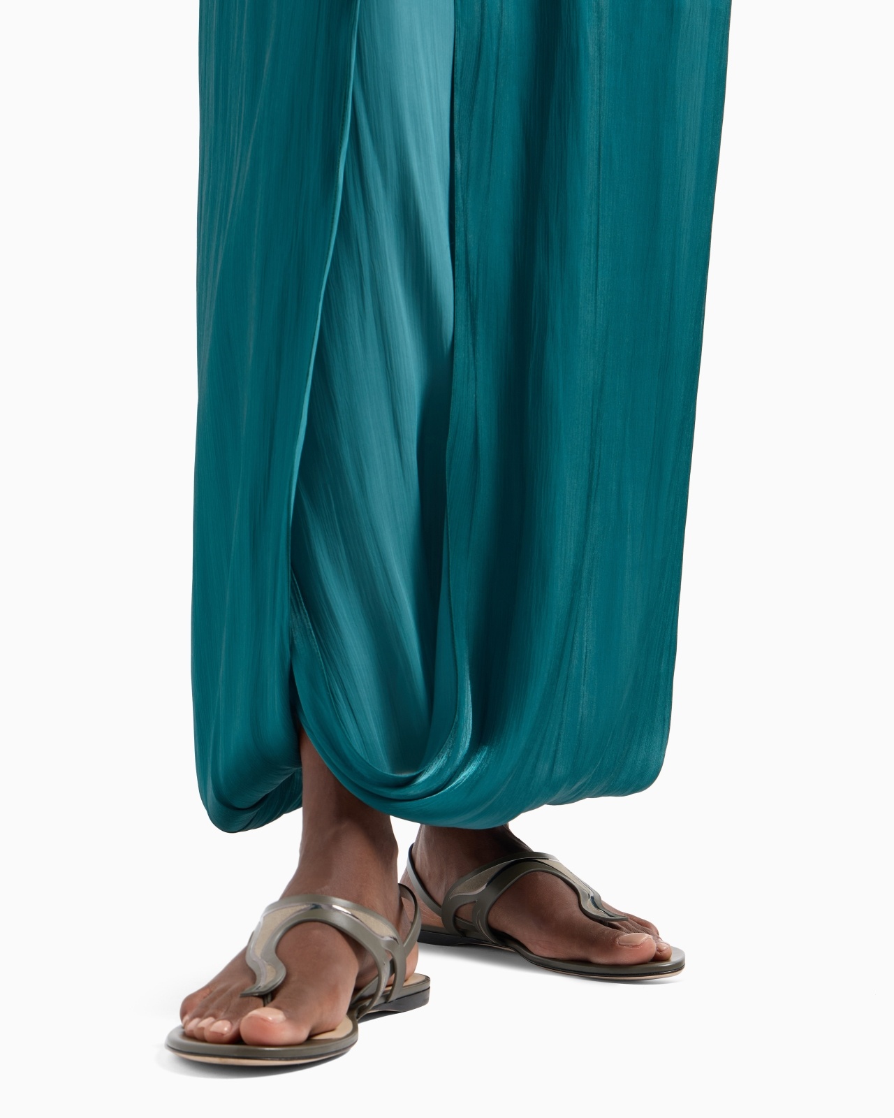 LONG SKIRT IN DOUBLE SILK SATIN - 5