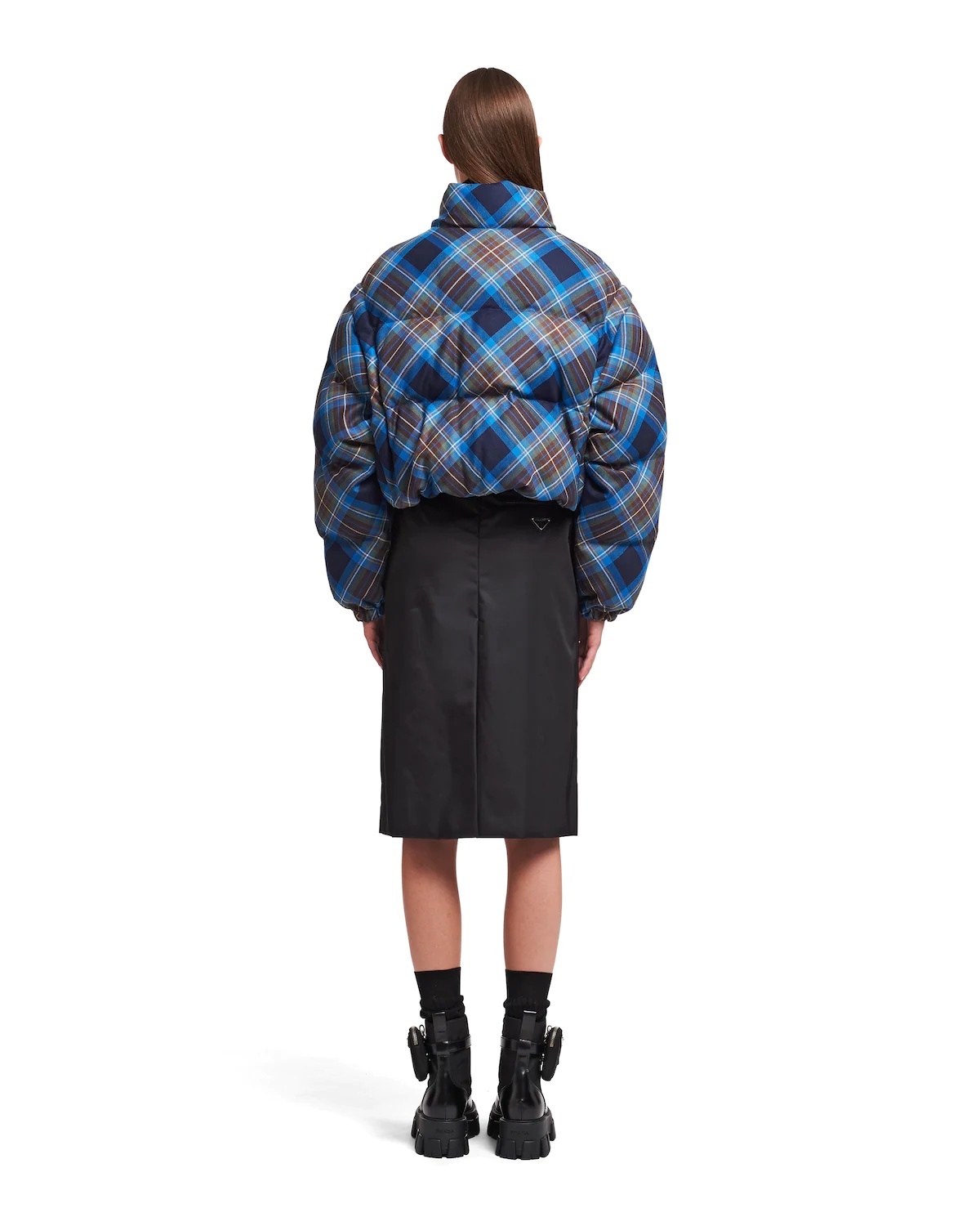 Plaid puffer jacket - 4