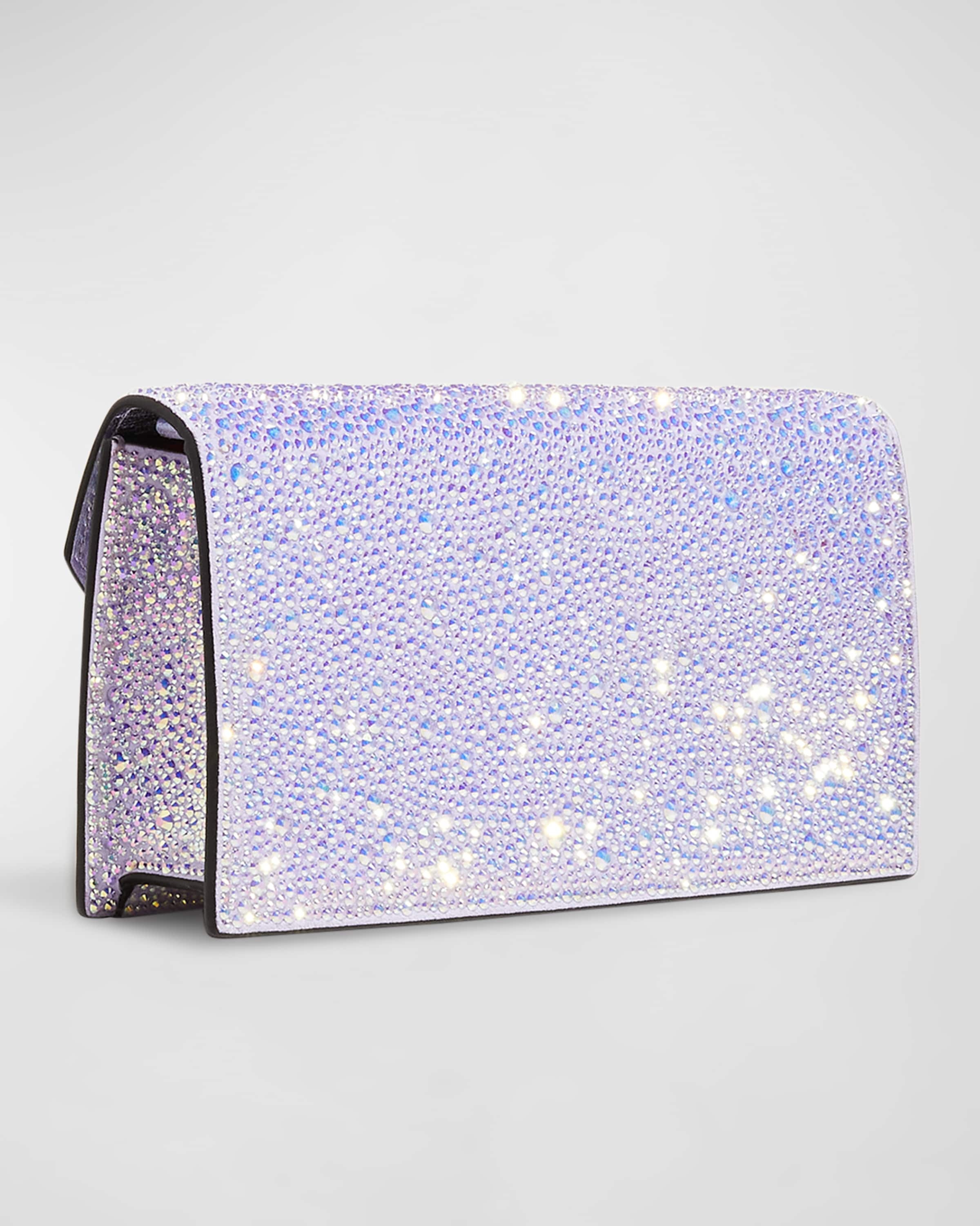 Loubi54 Small Strass Clutch Bag - 3