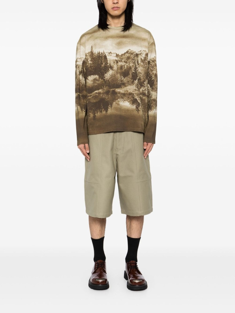 Maison Kitsuné embroidered logo short outlook