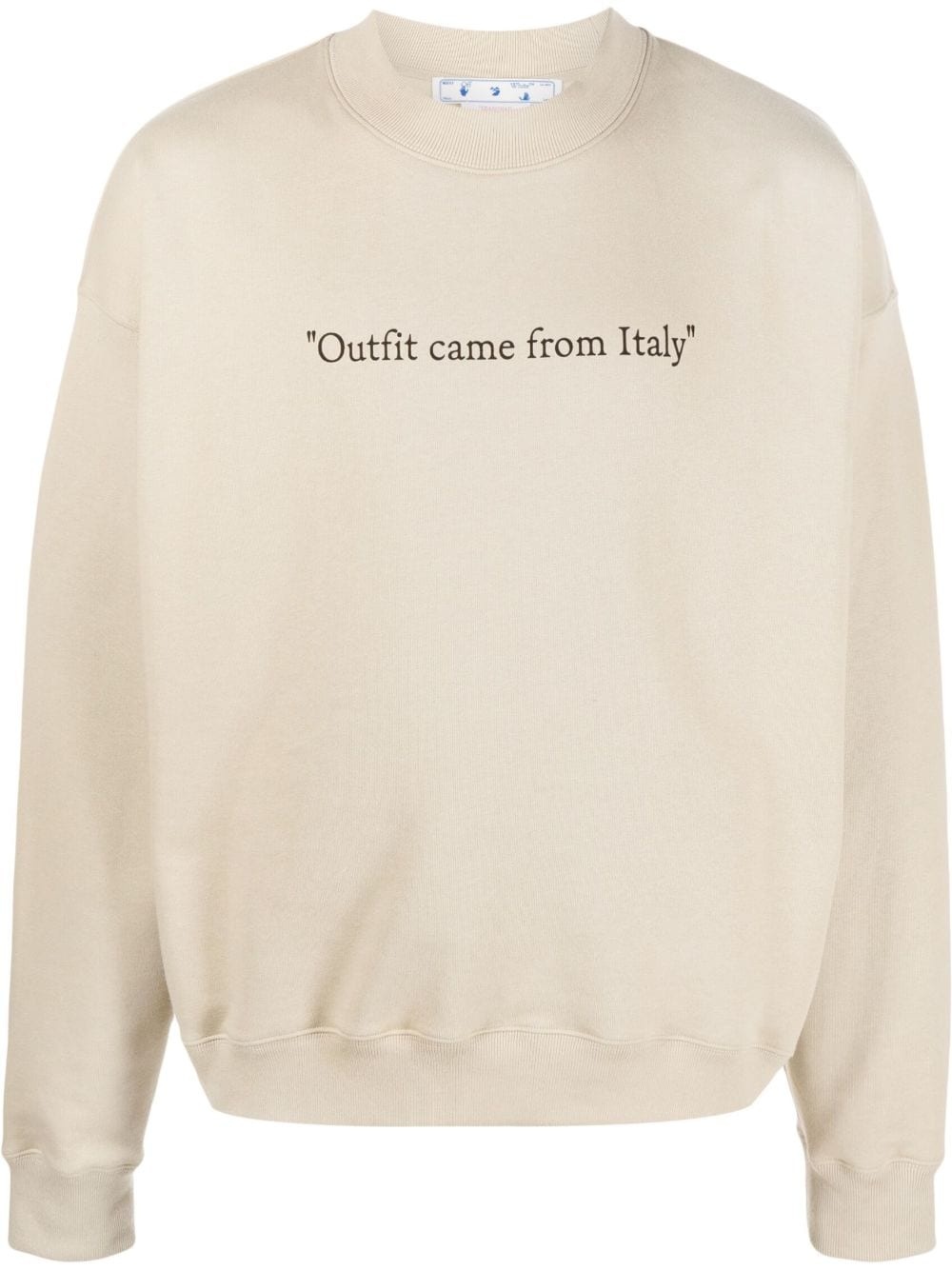 slogan-print sweatshirt - 1