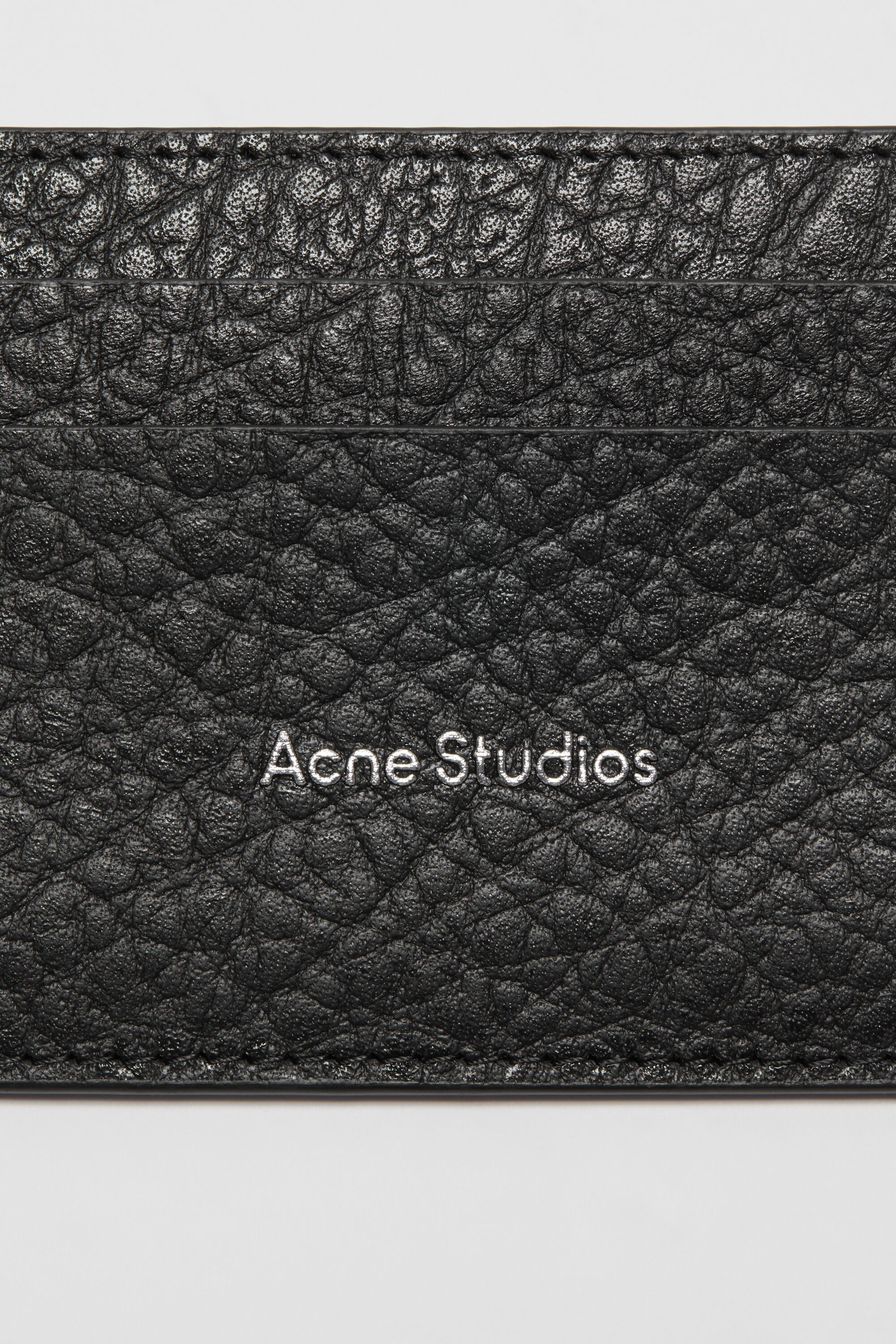 Leather card holder - Black - 5