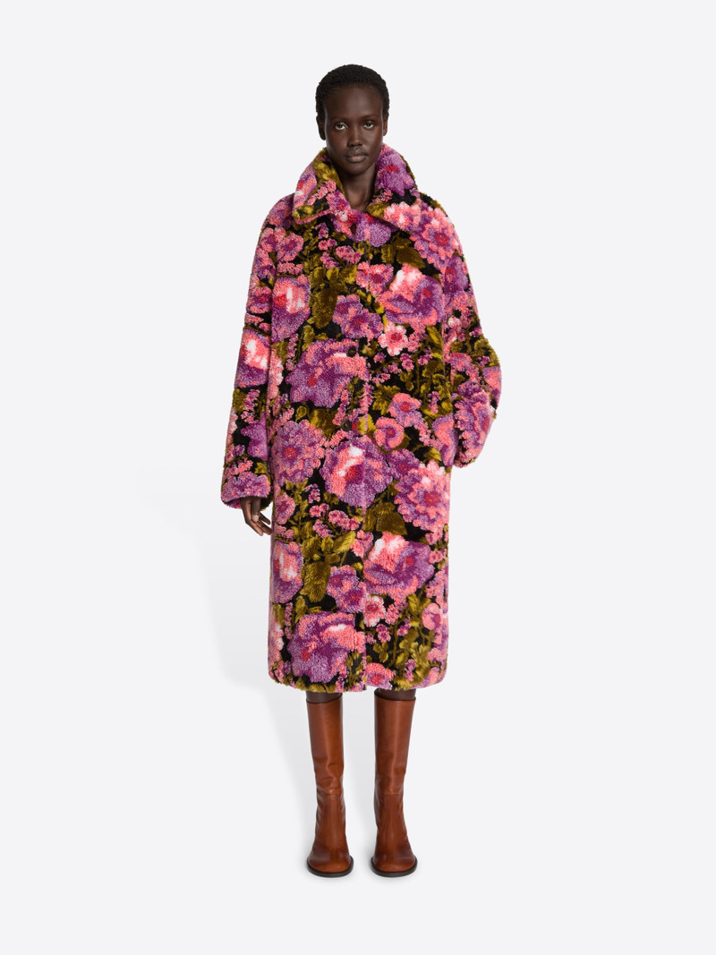 Dries Van Noten SHEARLING JACQUARD COAT outlook