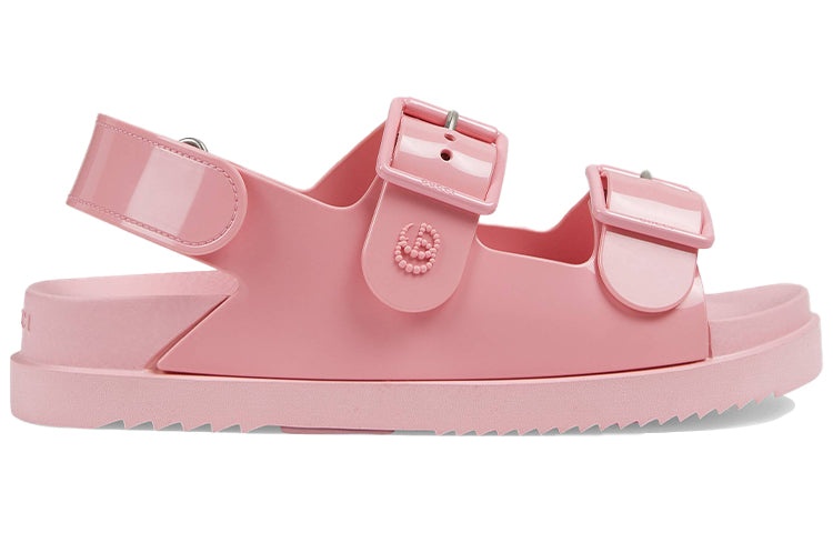 (WMNS) Gucci Rubber Slingback Sandals 'Pink' 660243-J8700-5815 - 2