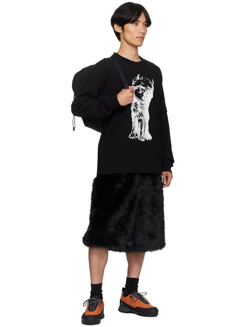 sacai Black 'Where The Wild Things Are' Cotton T-shirt outlook