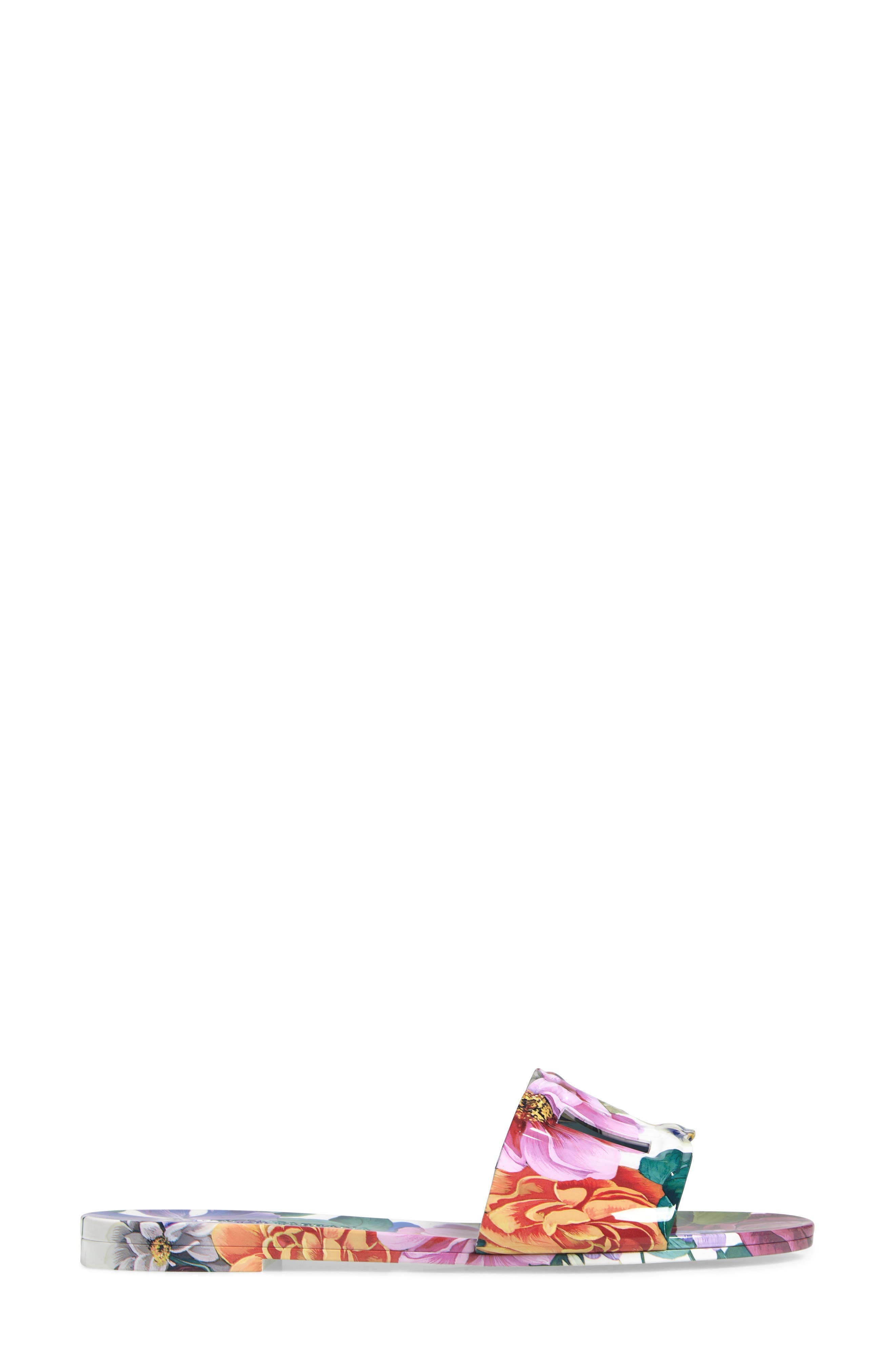 Dolce&Gabbana Bianca Interlock Slide Sandal in Mix Fiori Cretonne at Nordstrom - 3