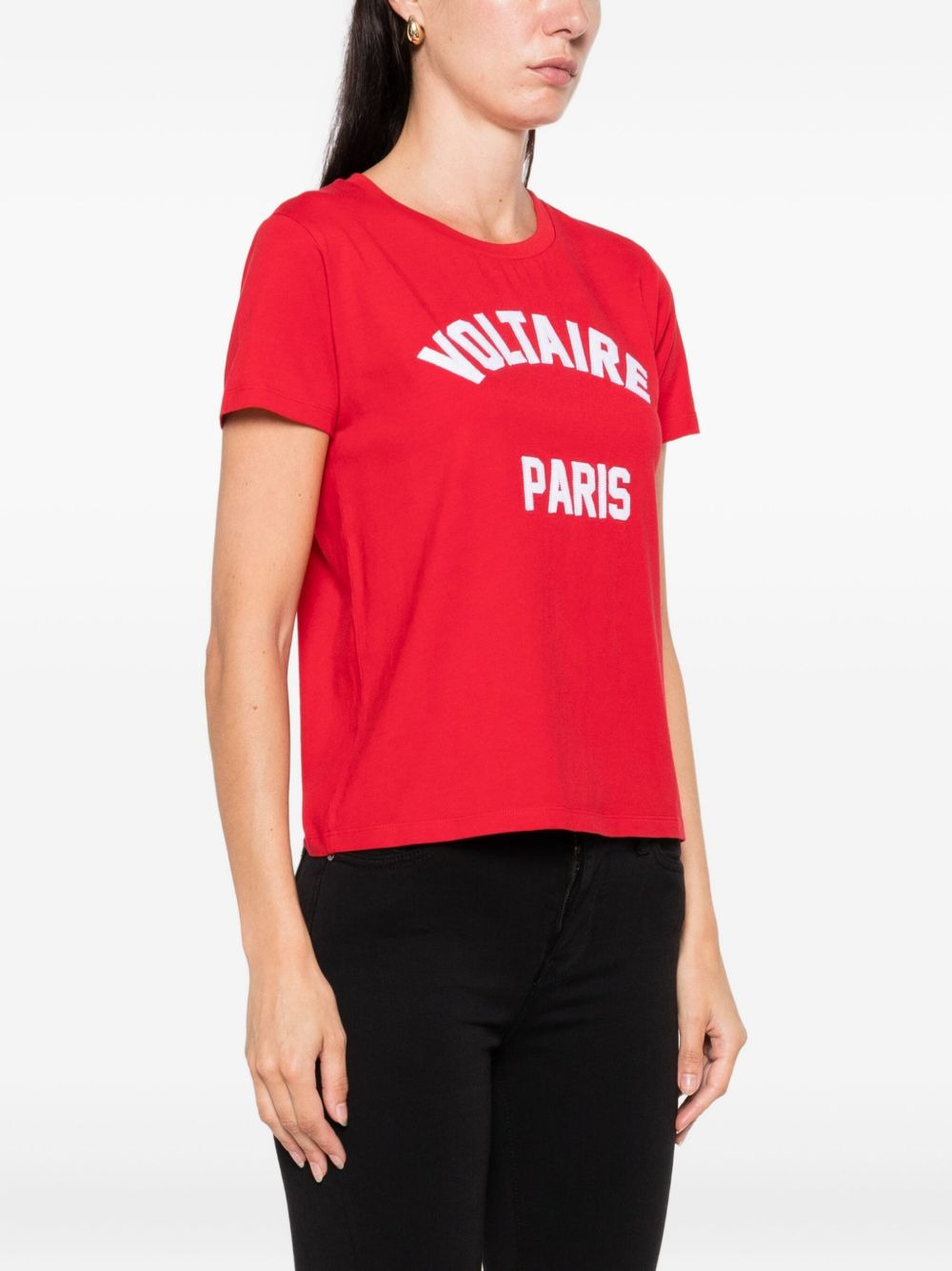 slogan-print T-shirt - 3