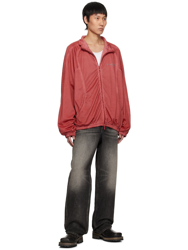 Alexander Wang Red Perforated Mesh Track Jacket outlook