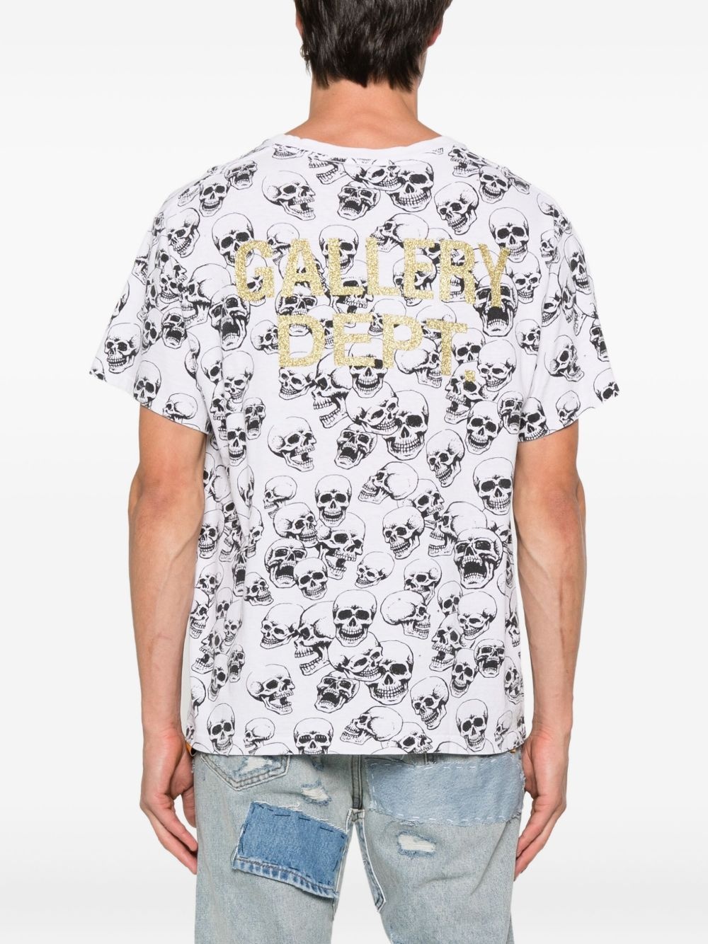 skull-print T-shirt - 4